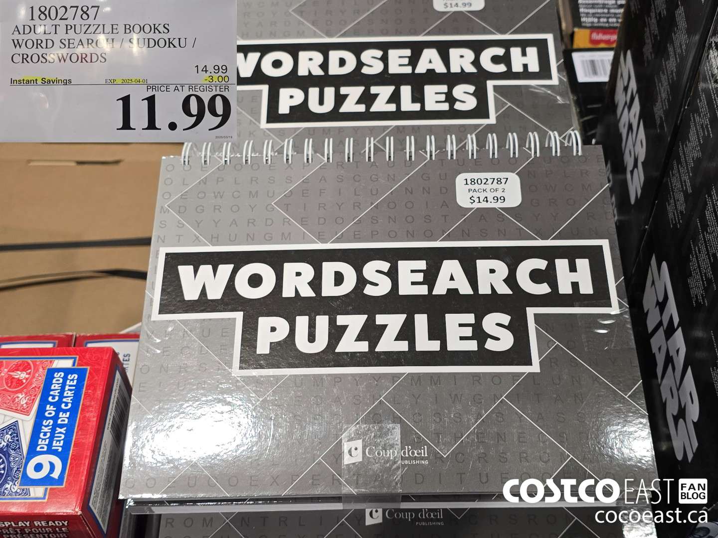 1802787 ADULT PUZZLE BOOKS WORD SEARCH / SUDOKU / CROSSWORDS 3.00 (EXPIRES ON 2025-04-01) $11.99