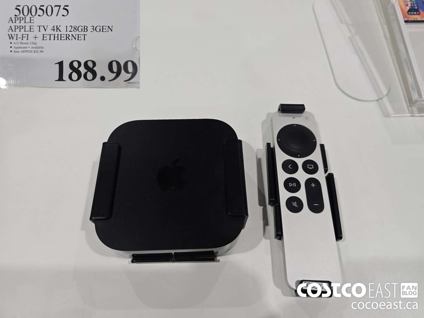 5005075 APPLE APPLE TV 4K 128GB 3GEN WI-FI + ETHERNET $188.99