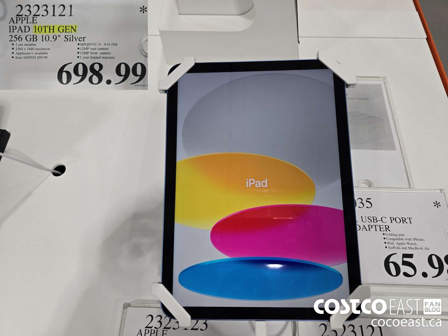 2323121 APPLE IPAD 10TH GEN 256GB 10.9