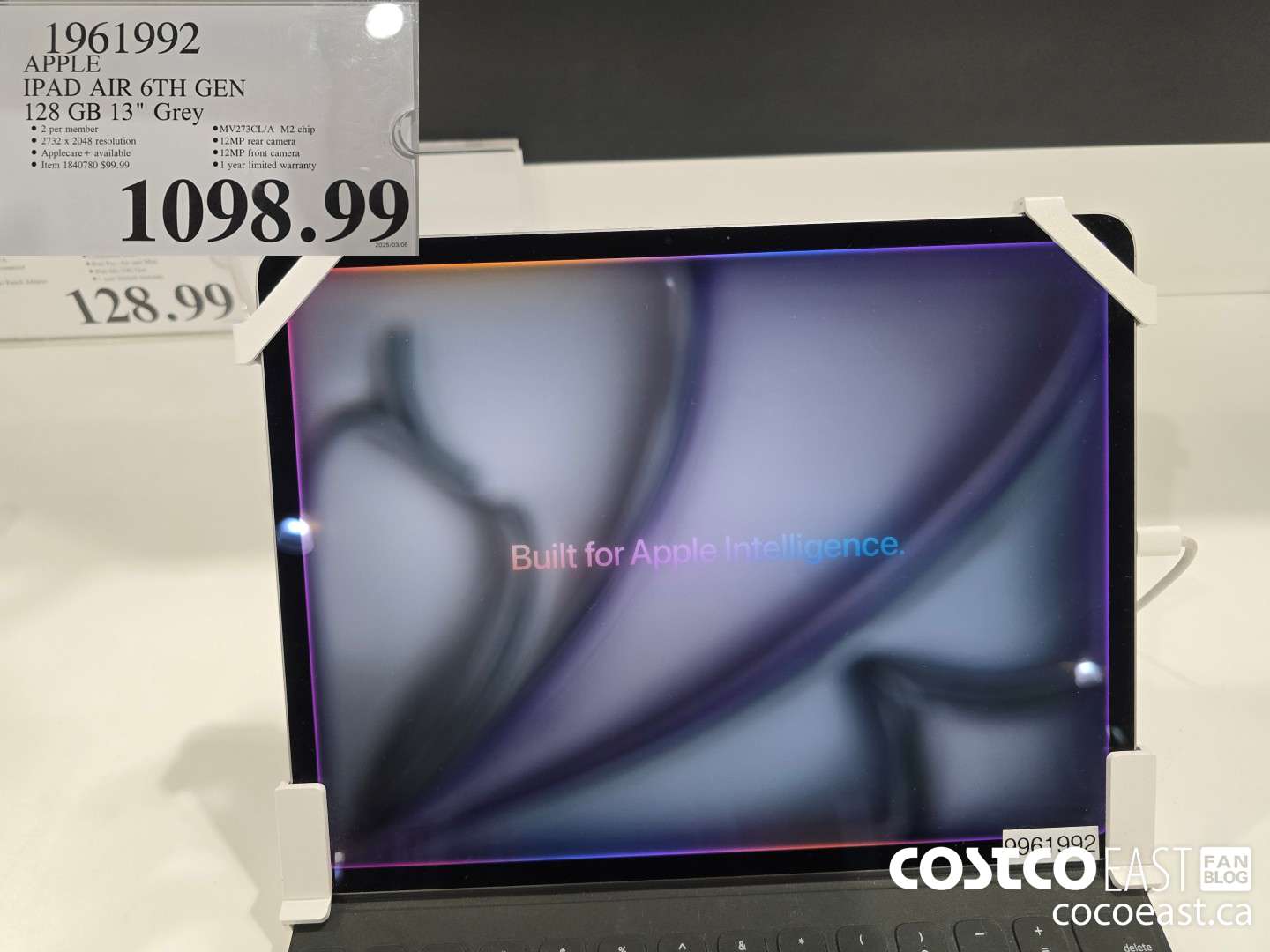 1961992 APPLE IPAD AIR 6TH GEN 128GB 13 in. Grey $1098.99