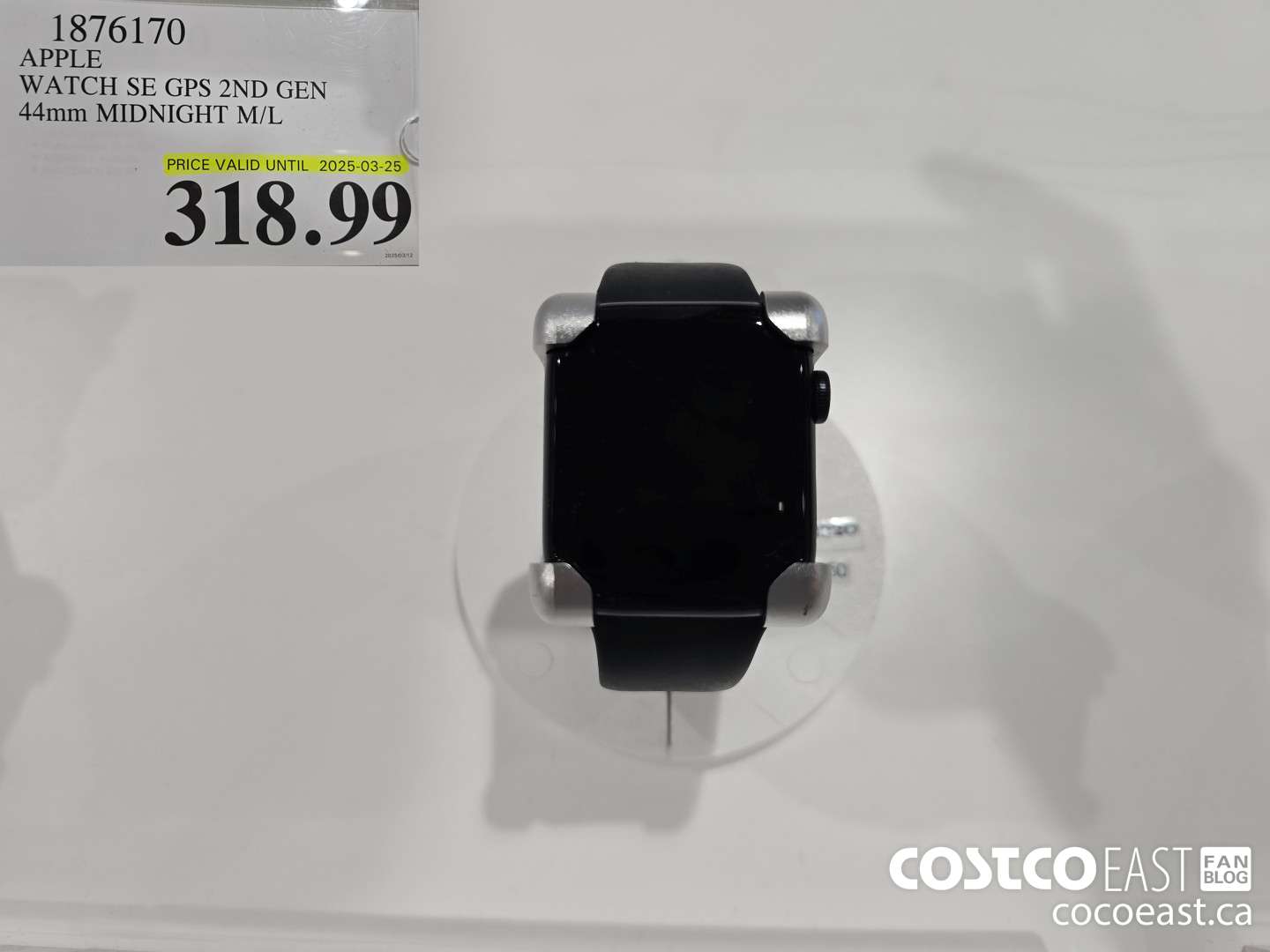 1876170 APPLE WATCH SE GPS 2ND GEN 44mm MIDNIGHT M/L $318.99