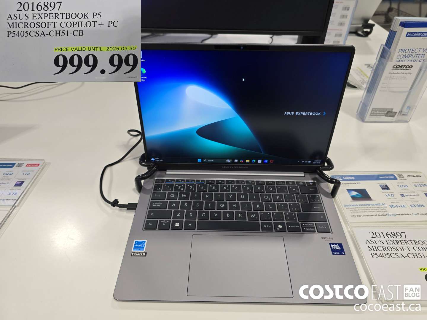 2016897 ASUS EXPERTBOOK P5 MICROSOFT COPILOT+ PC P5405CSA-CHS51-CB $999.99