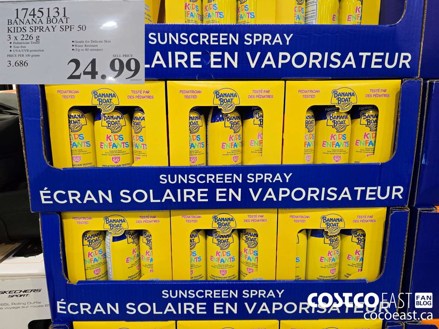 1745131 BANANA BOAT KIDS SPRAY SPF 50 3 X 226 G $24.99