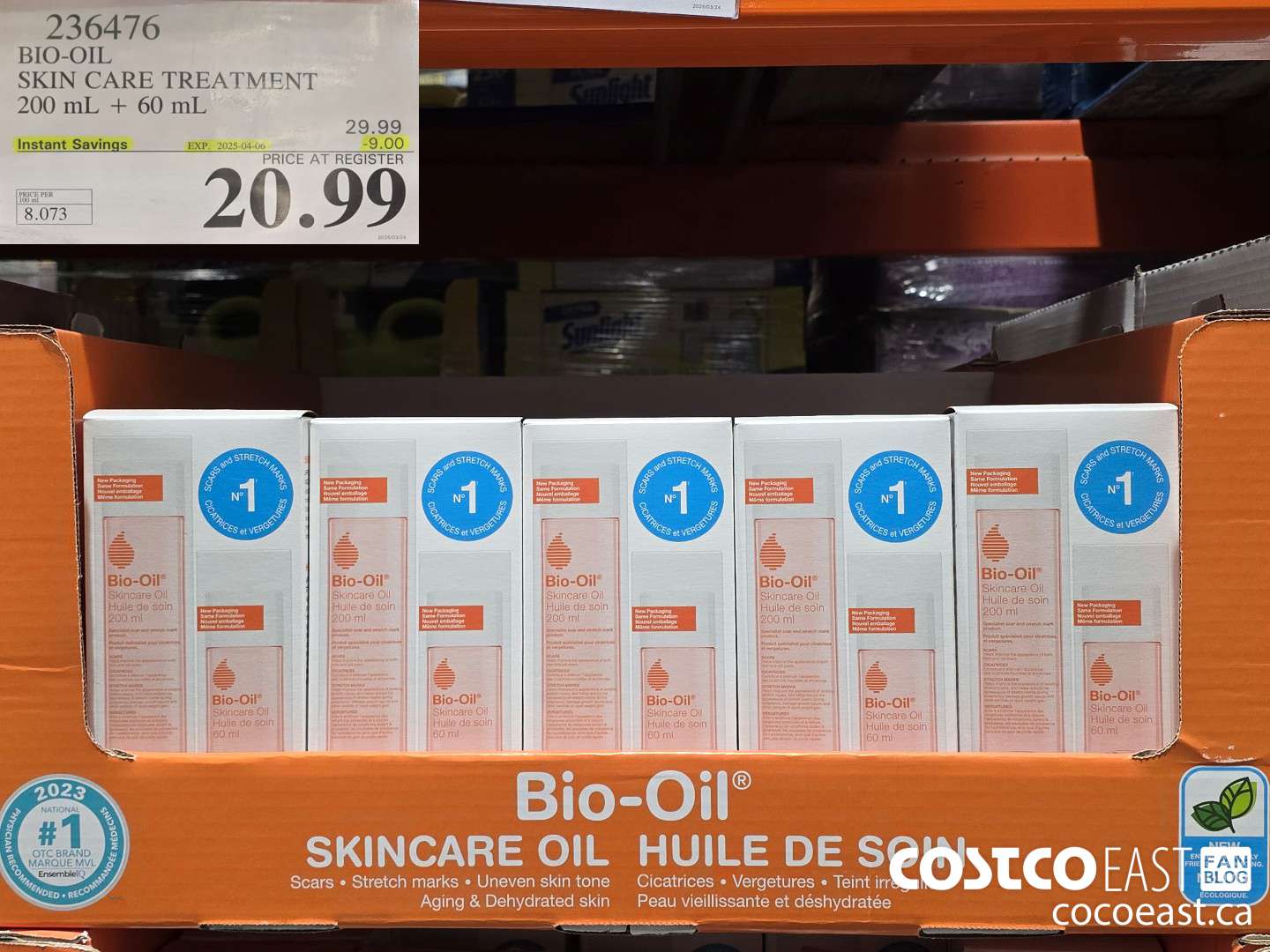 236476 BIO-OIL SKIN CARE TREATMENT 200 mL + 60 mL ($9.00 INSTANT SAVINGS EXPIRES ON 2025-04-06) $20.99