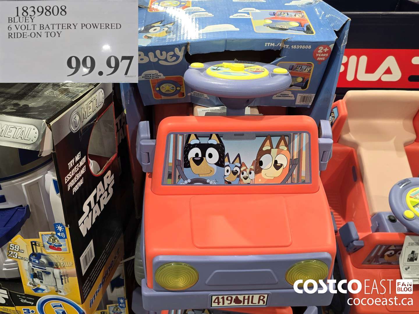 1839808 BLUEY 6 VOLT BATTERY POWERED RIDE-ON TOY $99.97