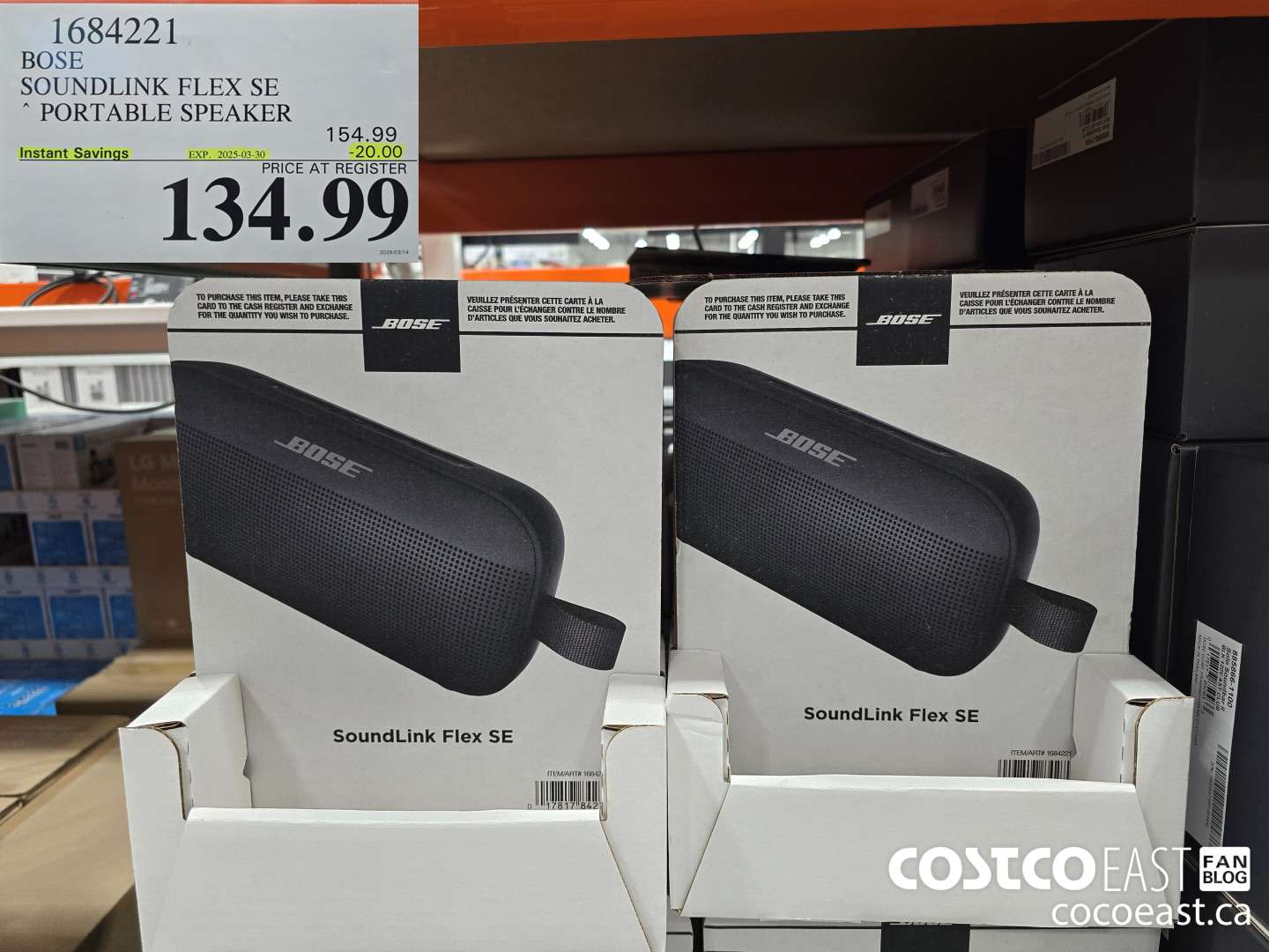1684221 BOSE SOUNDLINK FLEX SE PORTABLE SPEAKER ($20.00 INSTANT SAVINGS EXPIRES ON 2025-03-30) $134.99