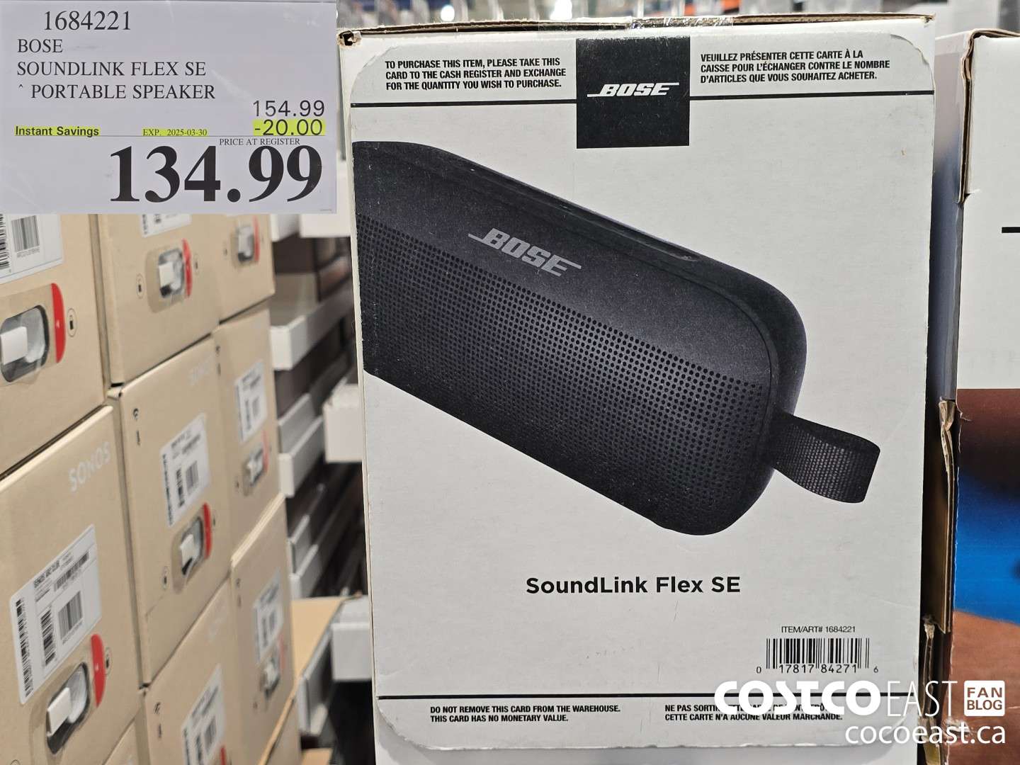 1684221 BOSE SOUNDLINK FLEX SE PORTABLE SPEAKER ($20.00 INSTANT SAVINGS EXPIRES ON 2025-03-30) $134.99