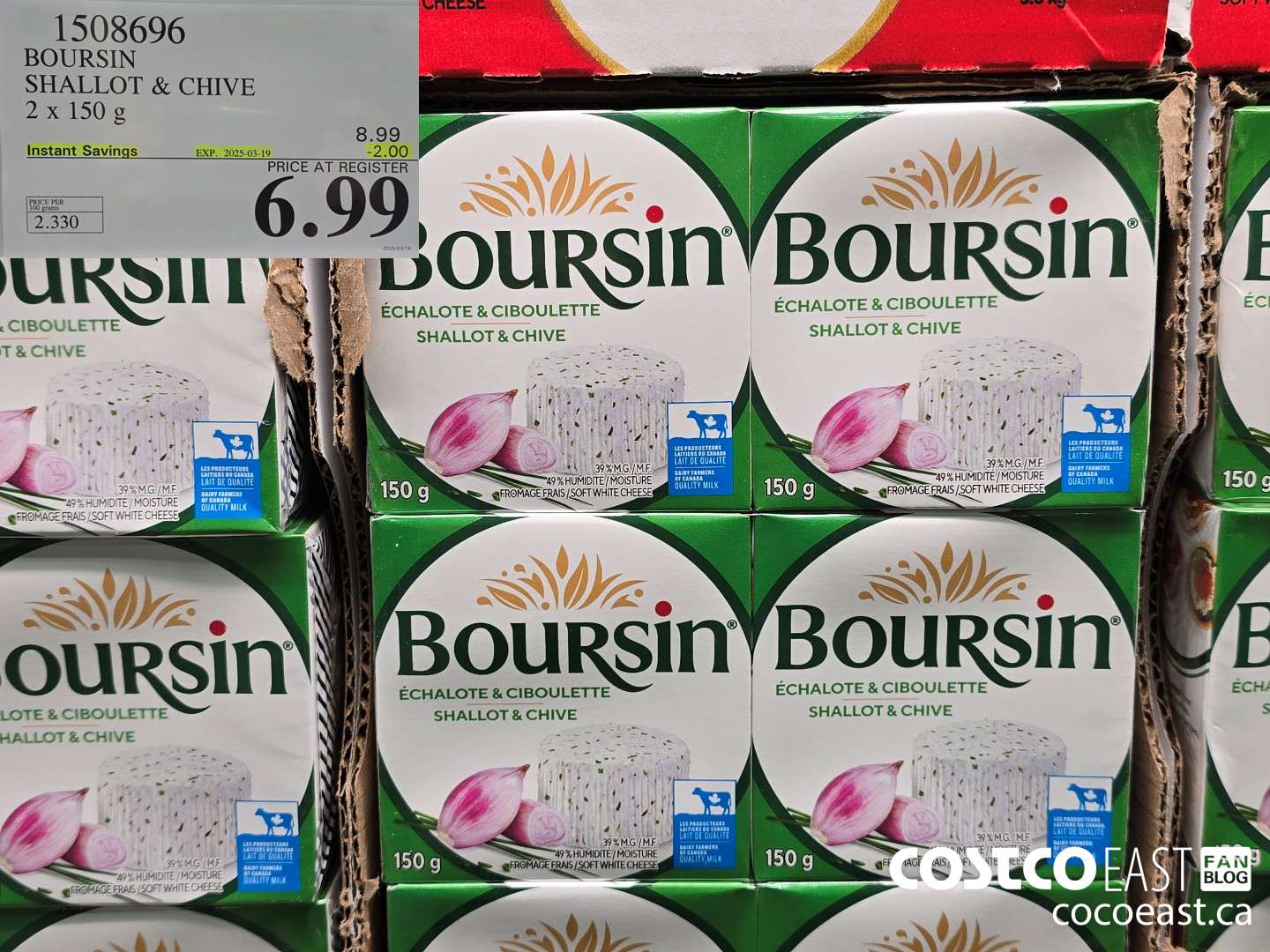 1508696 BOURSIN SHALLOT & CHIVE 2 X 150 G ($2.00 INSTANT SAVINGS EXPIRES ON 2025-03-19) $6.99