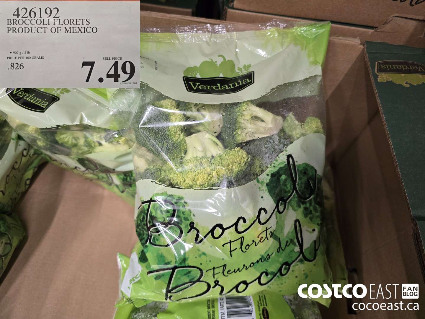 426192 BROCCOLI FLORETS PRODUCT OF MEXICO $7.49