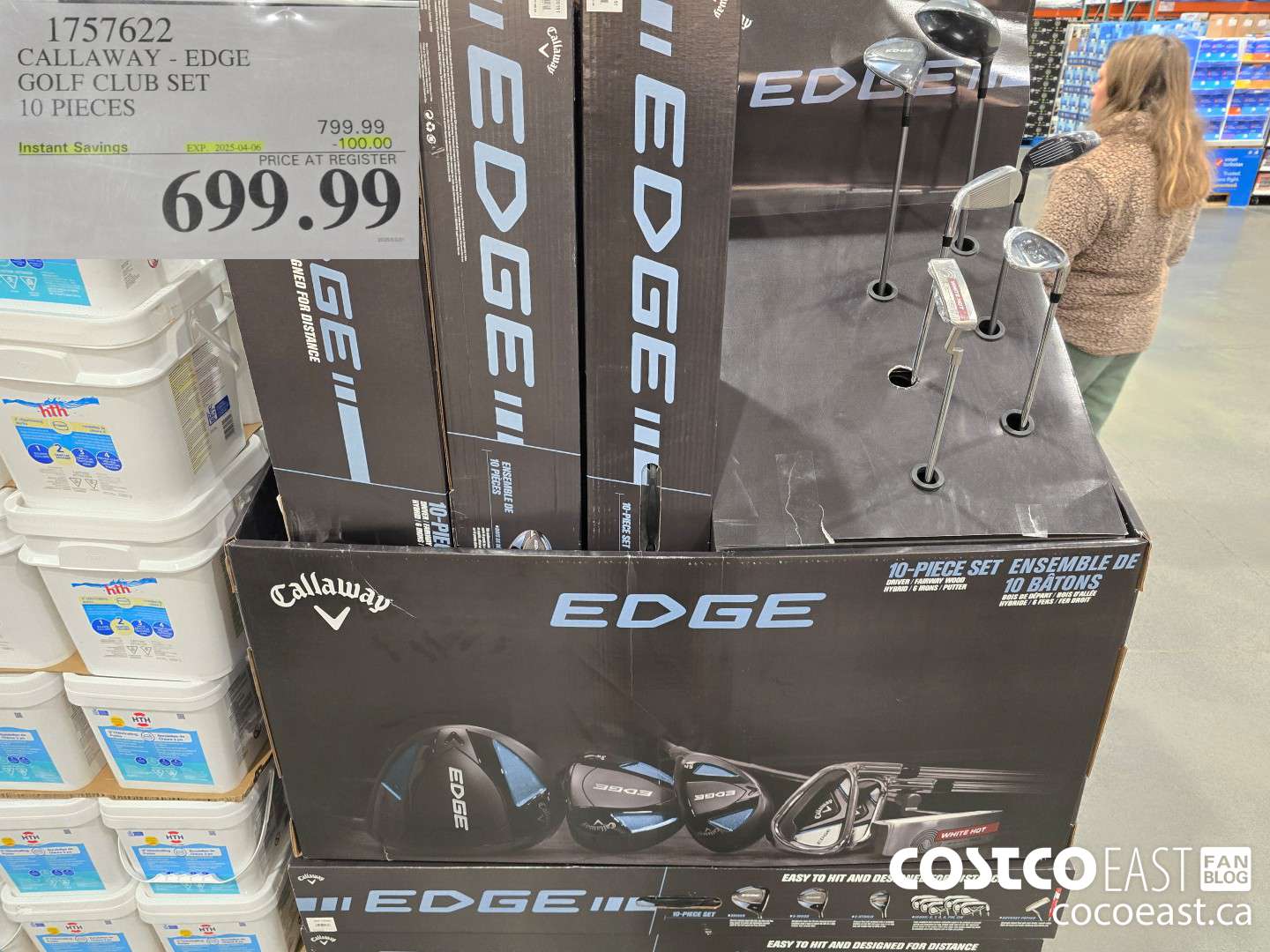 1757622 CALLAWAY- EDGE GOLF CLUB SET +10 PIECE ($100.00 INSTANT SAVINGS EXPIRES ON 2025-04-06) $699.99