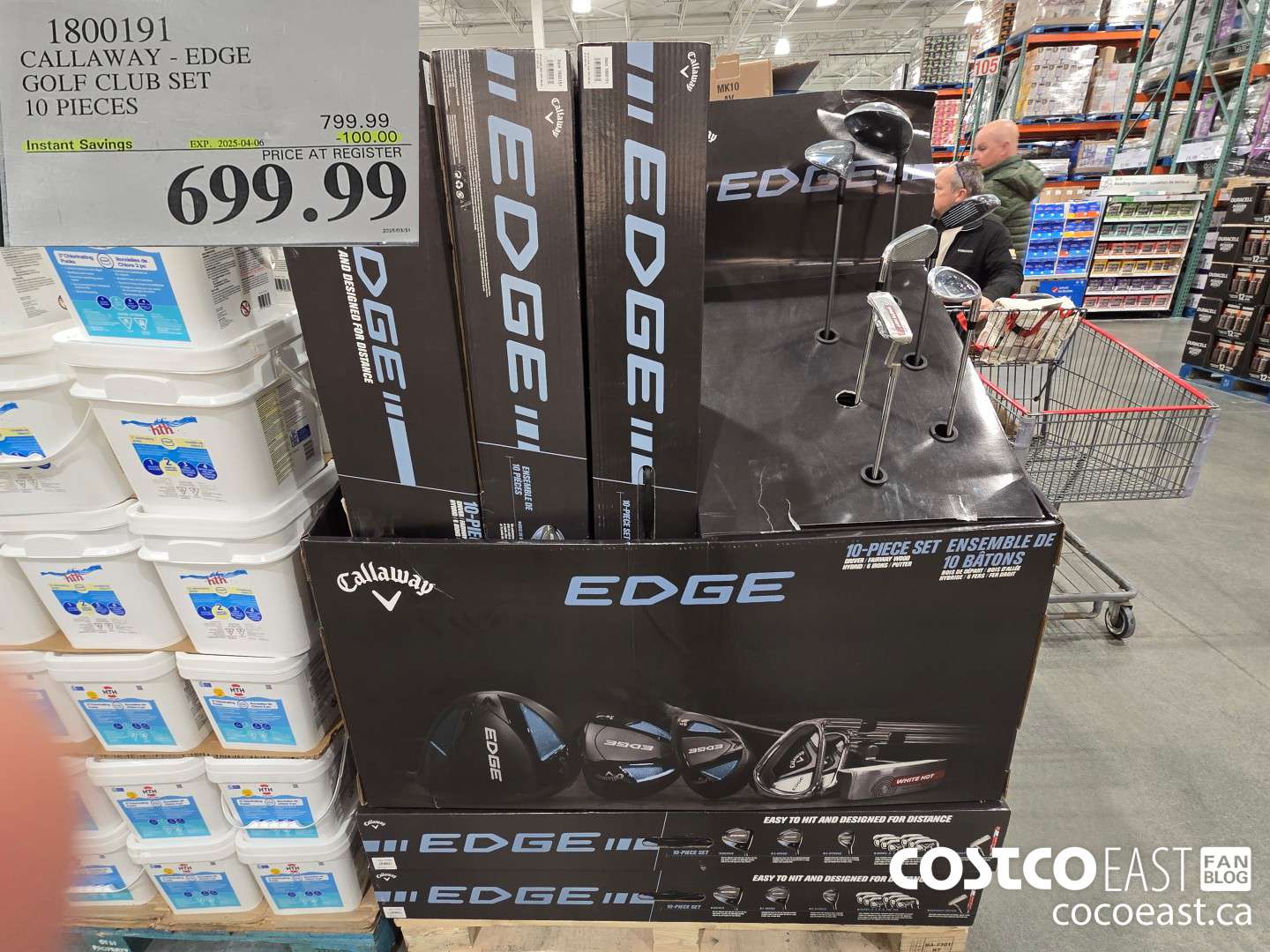 1800191 CALLAWAY - EDGE GOLF CLUB SET + 10 PIECES ($100.00 INSTANT SAVINGS EXPIRES ON 2025-04-06) $699.99