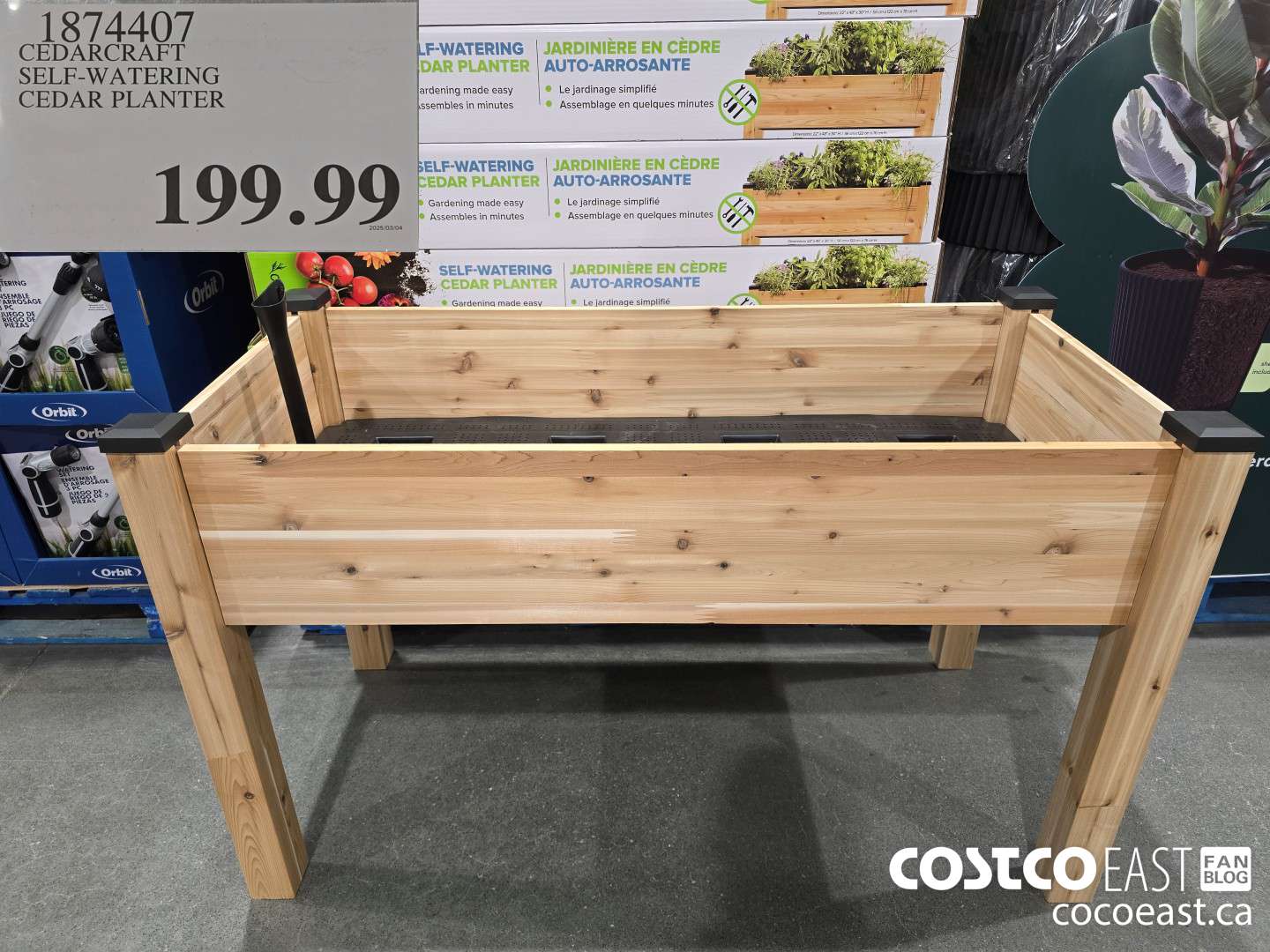 1874407 CEDARCRAFT SELF-WATERING CEDAR PLANTER $199.99