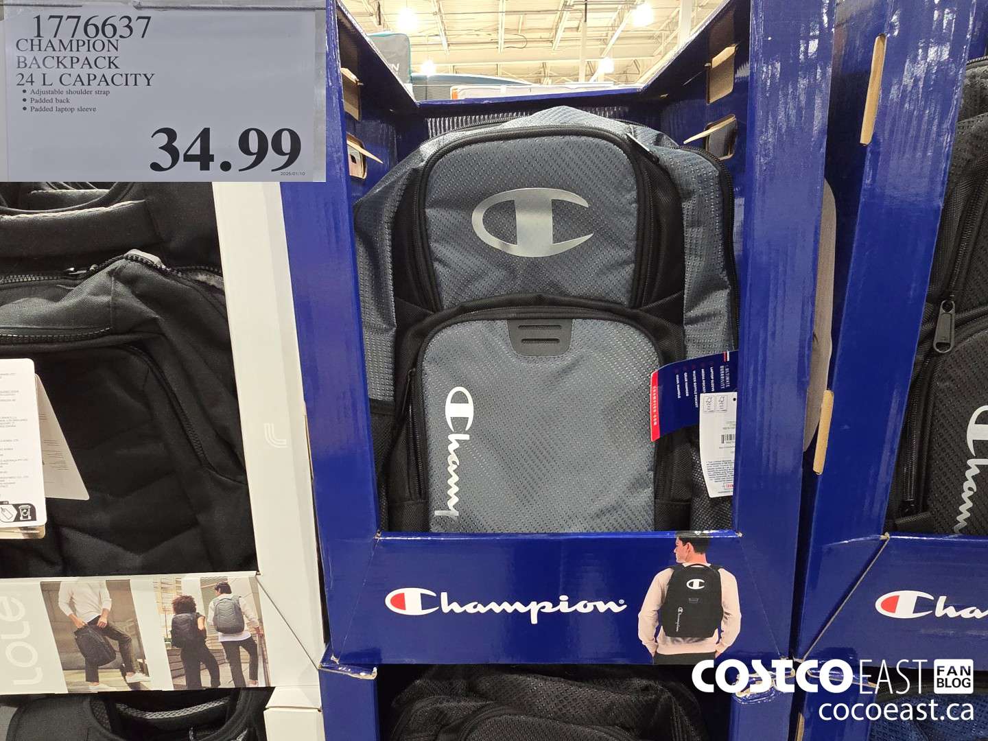 1776637 CHAMPION BACKPACK 24 L CAPACITY $34.99