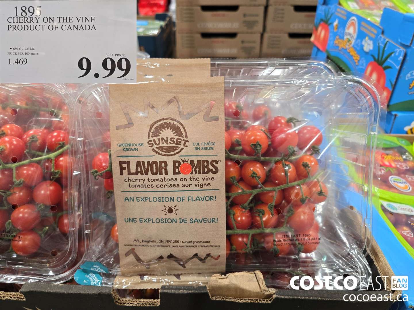 1895 CHERRY ON THE VINE PRODUCT OF CANADA $9.99