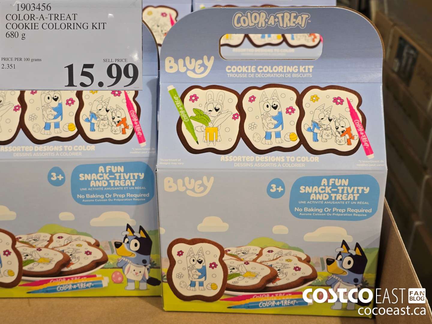 1903456 COLOR-A-TREAT COOKIE COLORING KIT 680 G $15.99