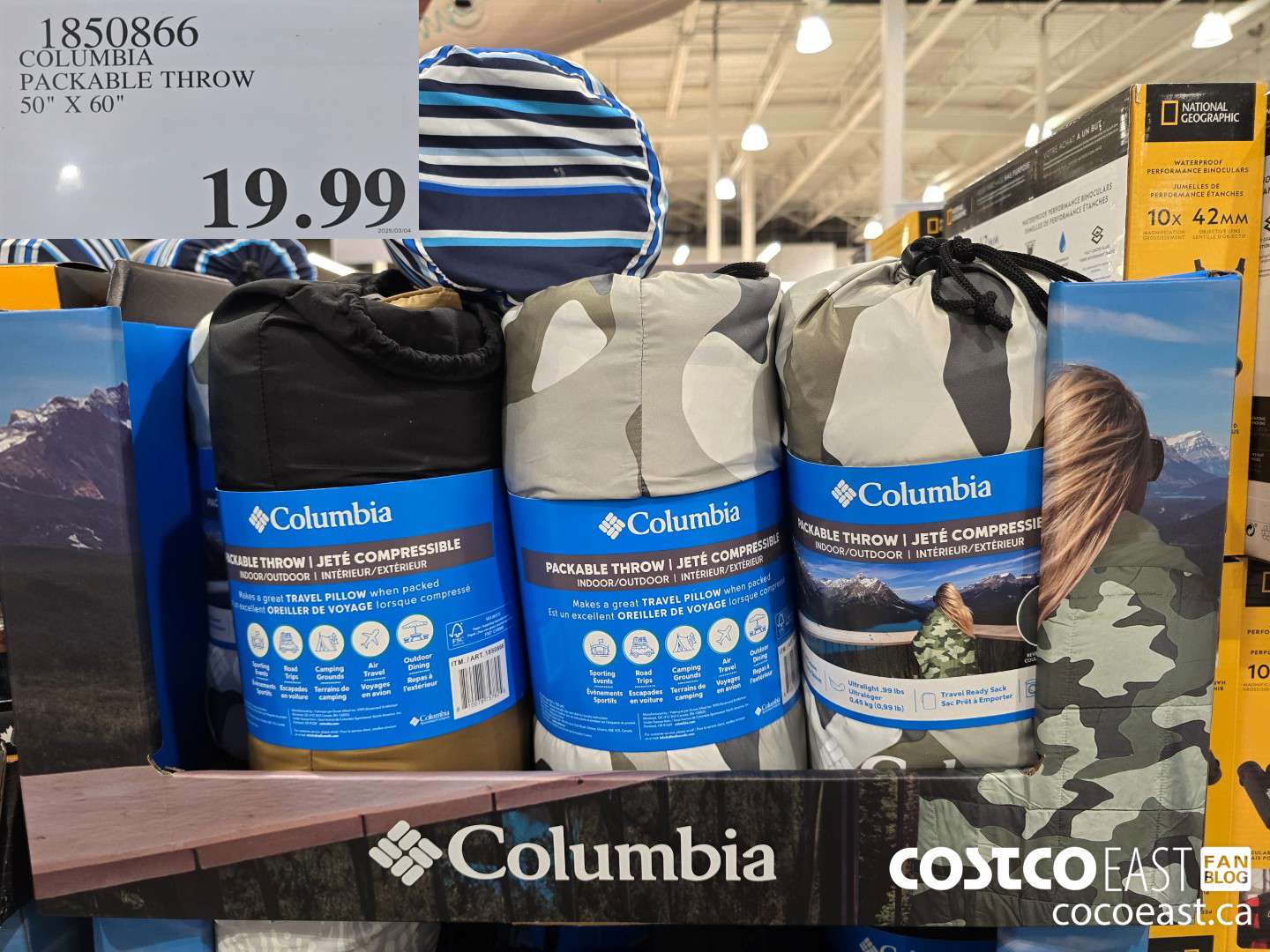 1850866 COLUMBIA PACKABLE THROW 50