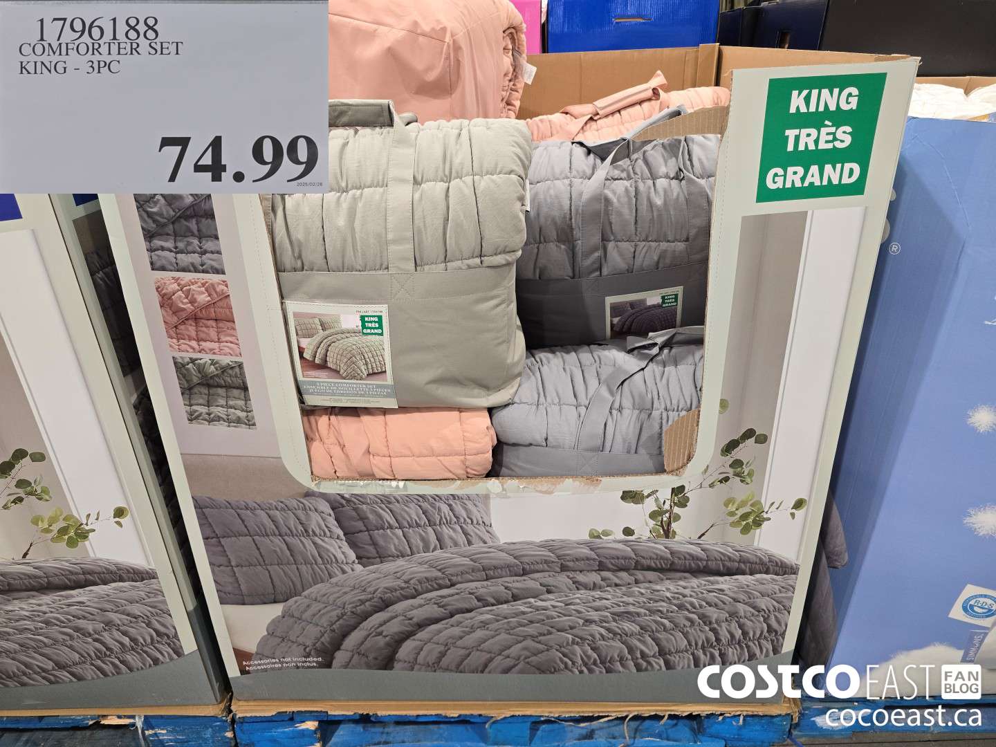 1796188 COMFORTER SET KING - 3PC $74.99