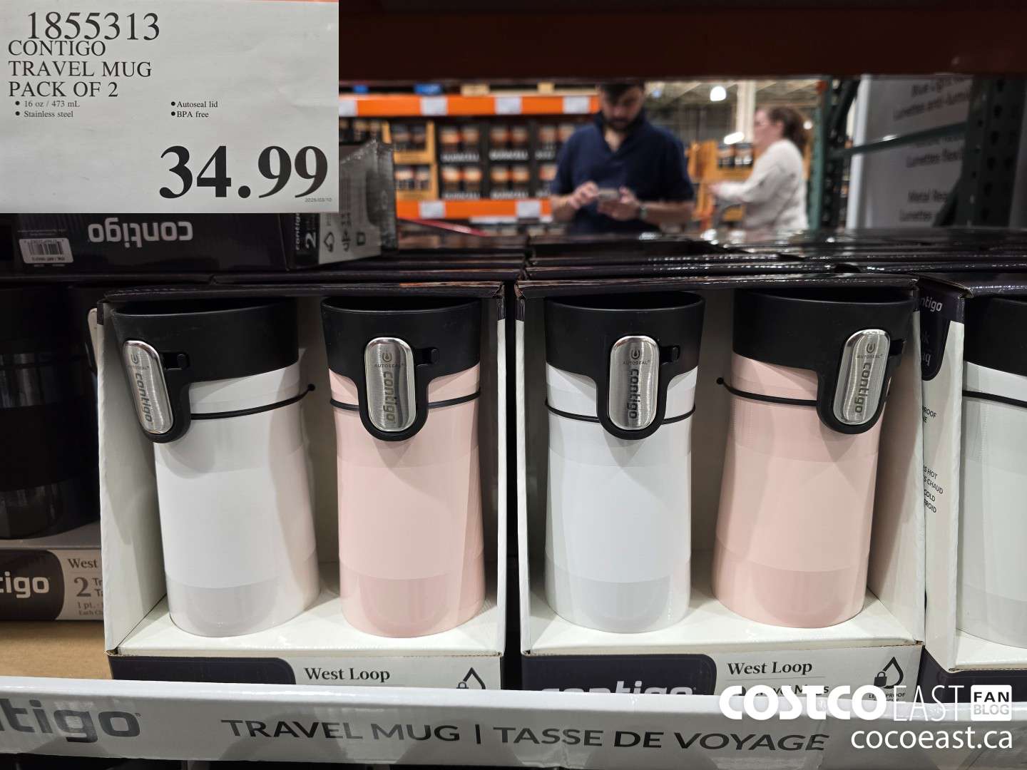1855313 CONTIGO TRAVEL MUG PACK OF 2 $34.99