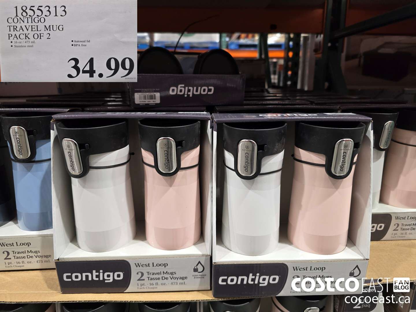 1855313 CONTIGO TRAVEL MUG  $34.99