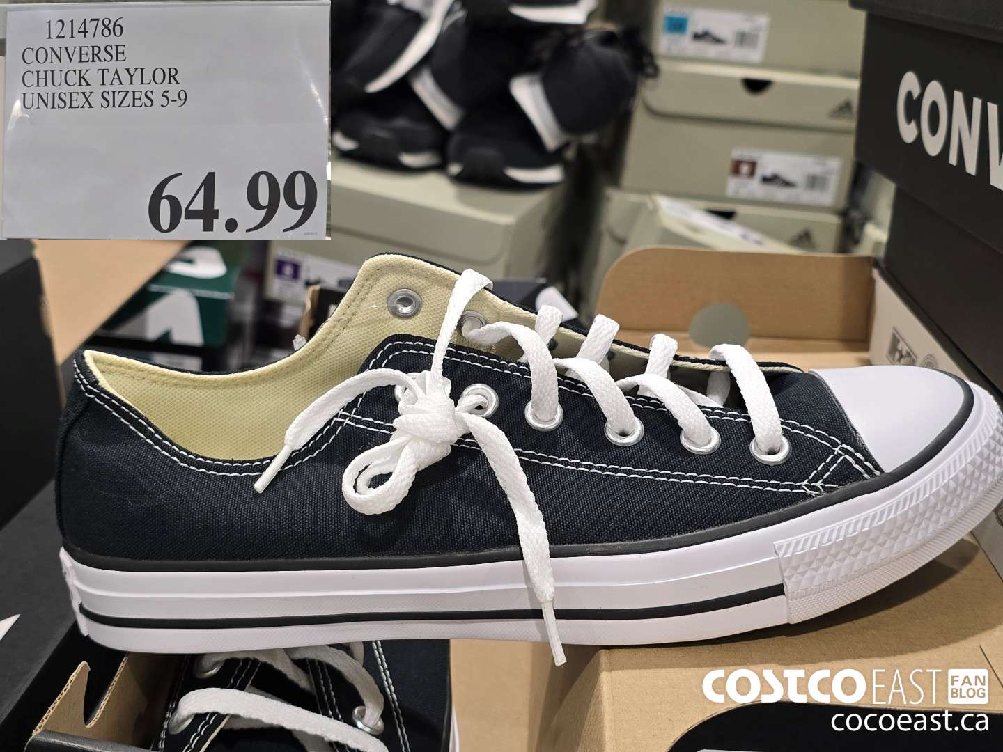 1214786 CONVERSE CHUCK TAYLOR UNISEX SIZES 5-9 $64.99