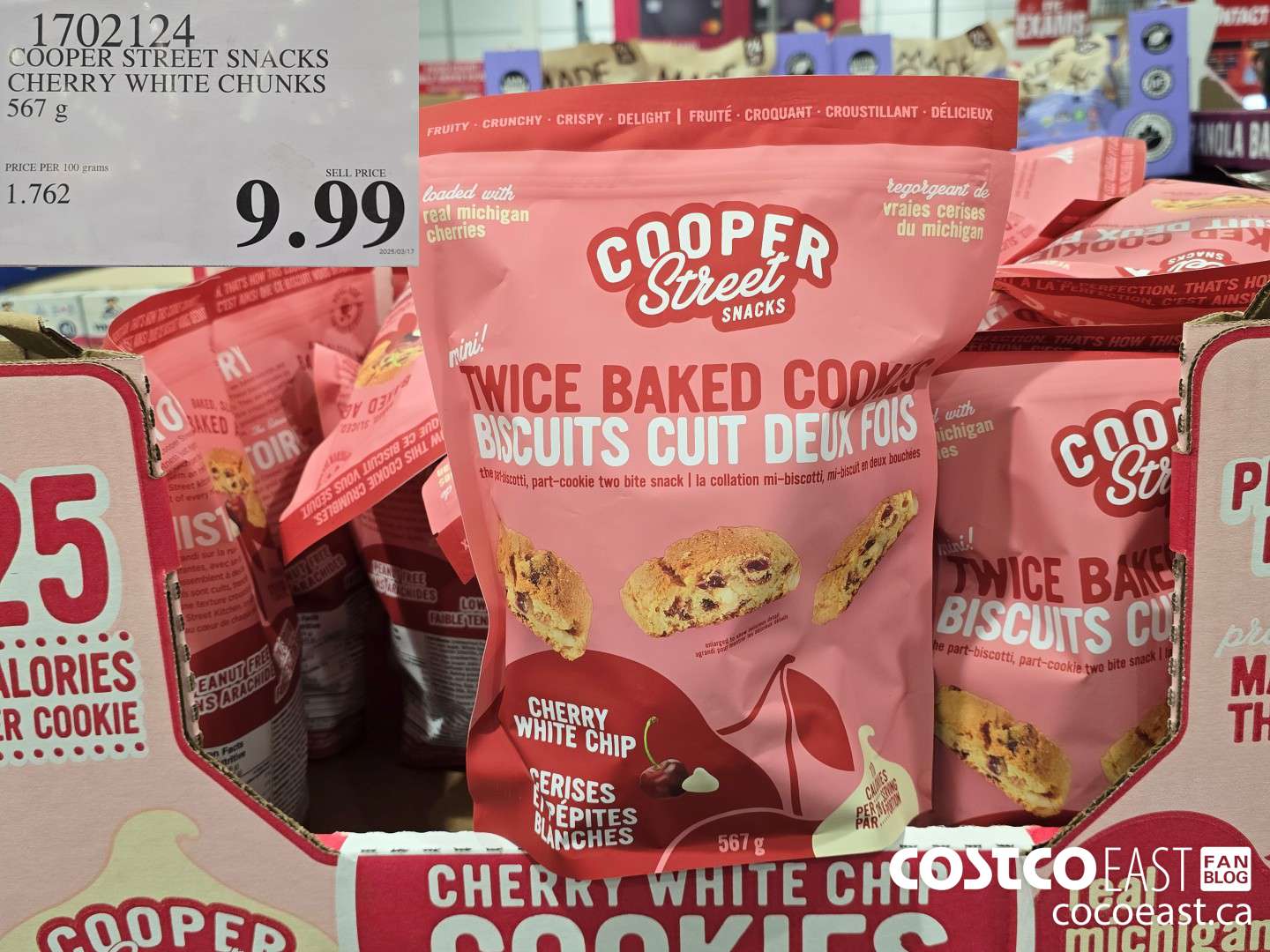 1702124 COOPER STREET SNACKS CHERRY WHITE CHUNKS 567 g $9.99