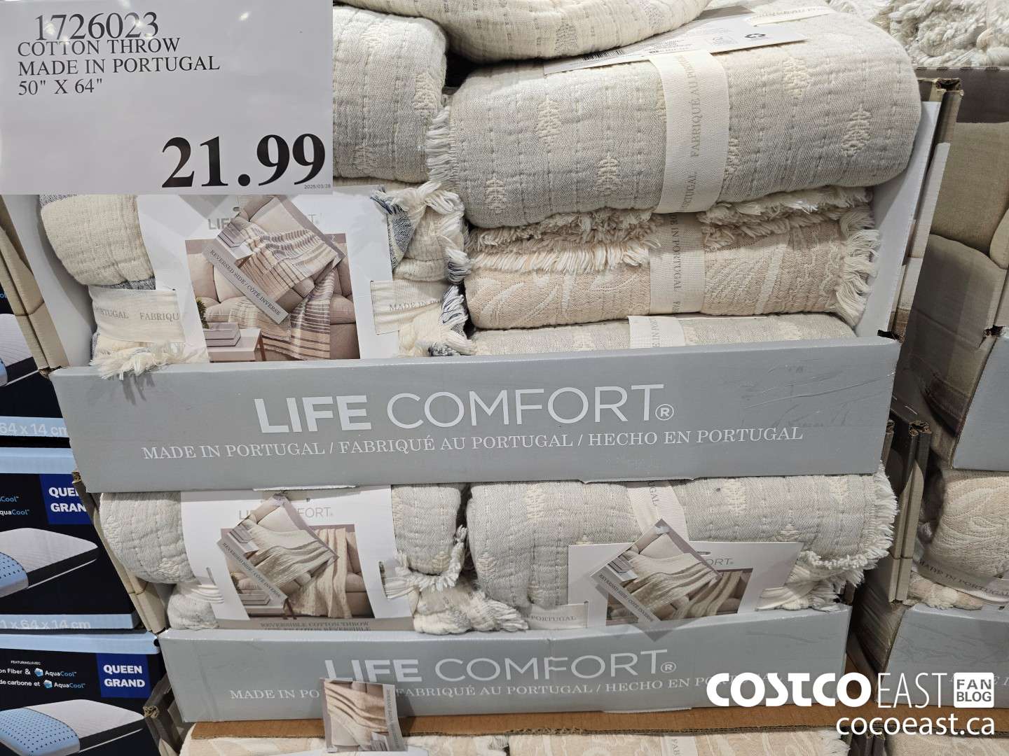 1726023 COTTON THROW MADE IN PORTUGAL 50