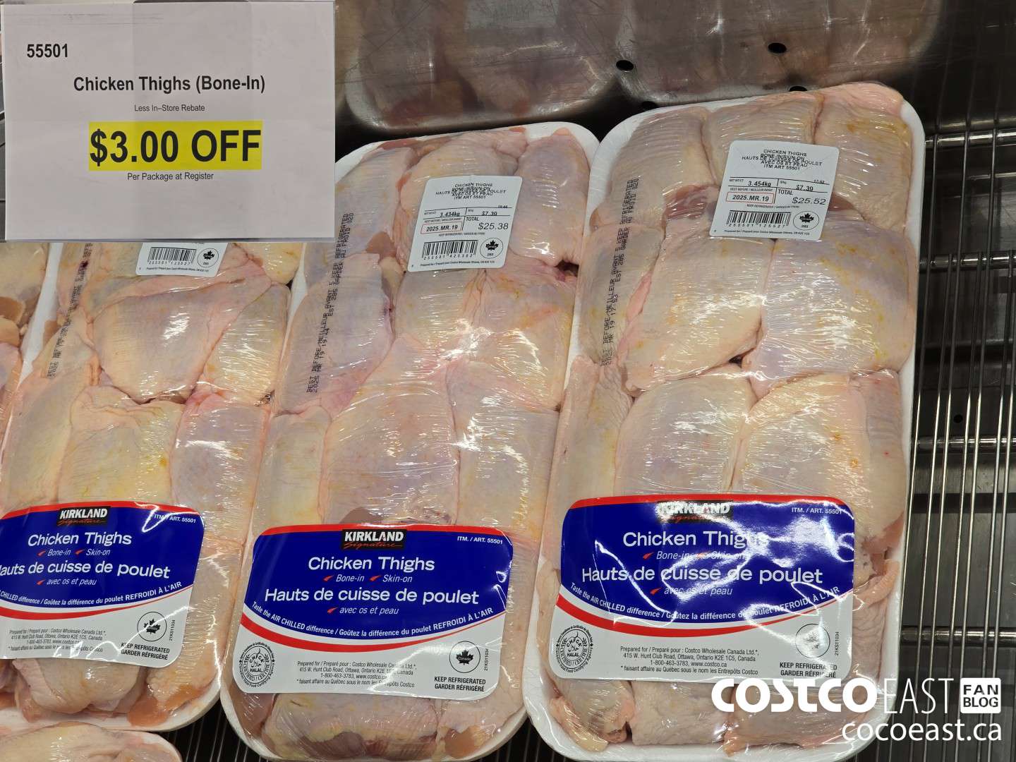 55501 Chicken Thighs (Bone-in) ($3.00 INSTANT SAVINGS)