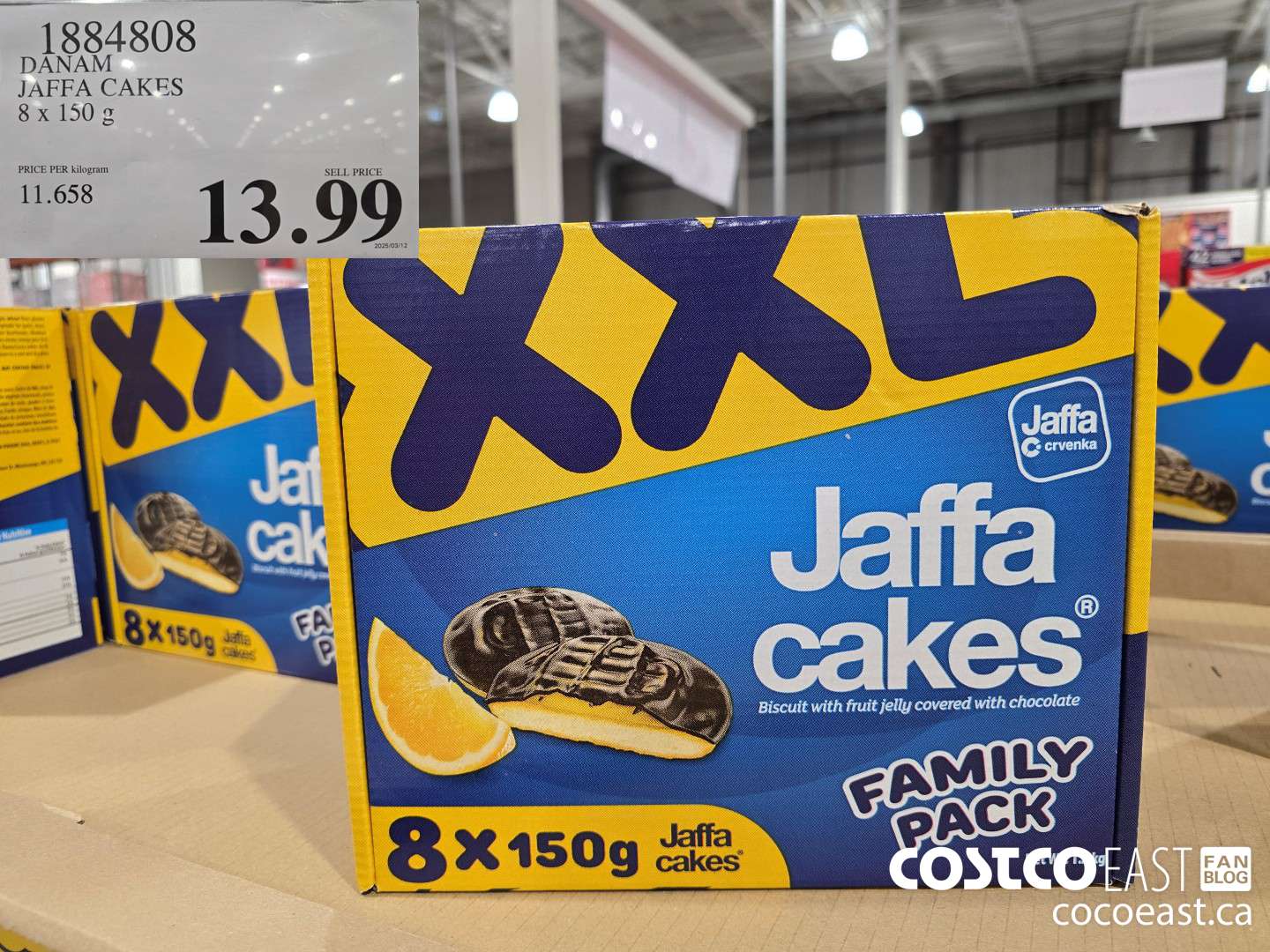 1884808 DANAM JAFFA CAKES 8 X 150 G $13.99