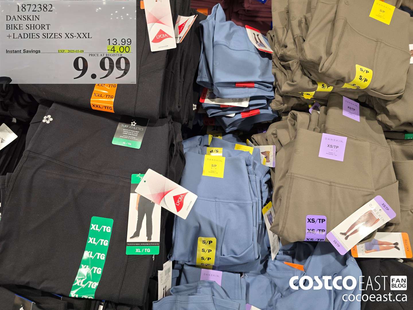 1872382 DANSKIN BIKE SHORT +LADIES SIZES XS-XXL ($4.00 INSTANT SAVINGS EXPIRES ON 2025-03-09) $9.99