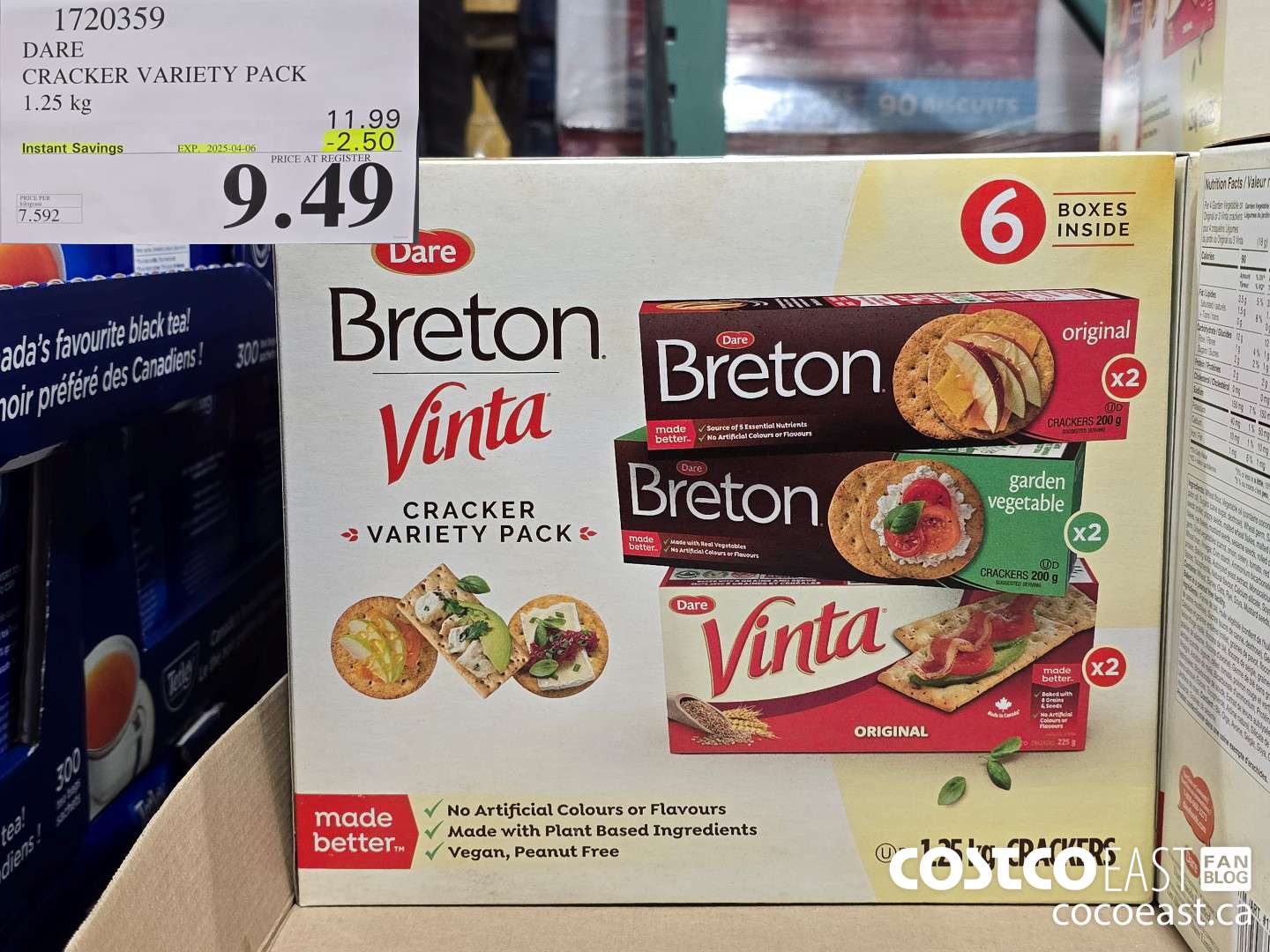 1720359 DARE CRACKER VARIETY PACK 1.25 kg ($2.50 INSTANT SAVINGS EXPIRES ON 2025-04-06) $9.49