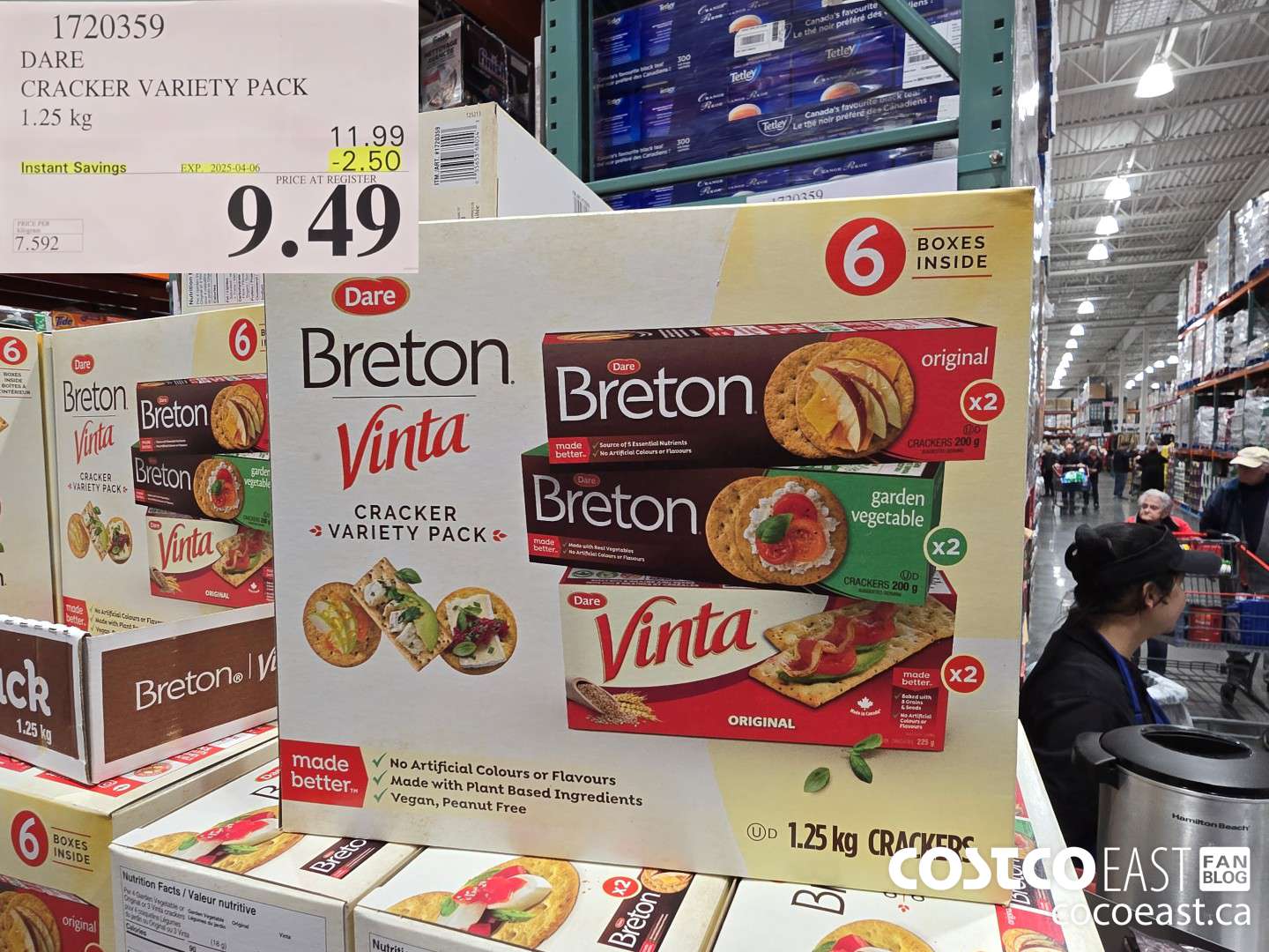 1720359 DARE CRACKER VARIETY PACK 1.25 kg ($2.50 INSTANT SAVINGS EXPIRES ON 2025-04-06) $9.49