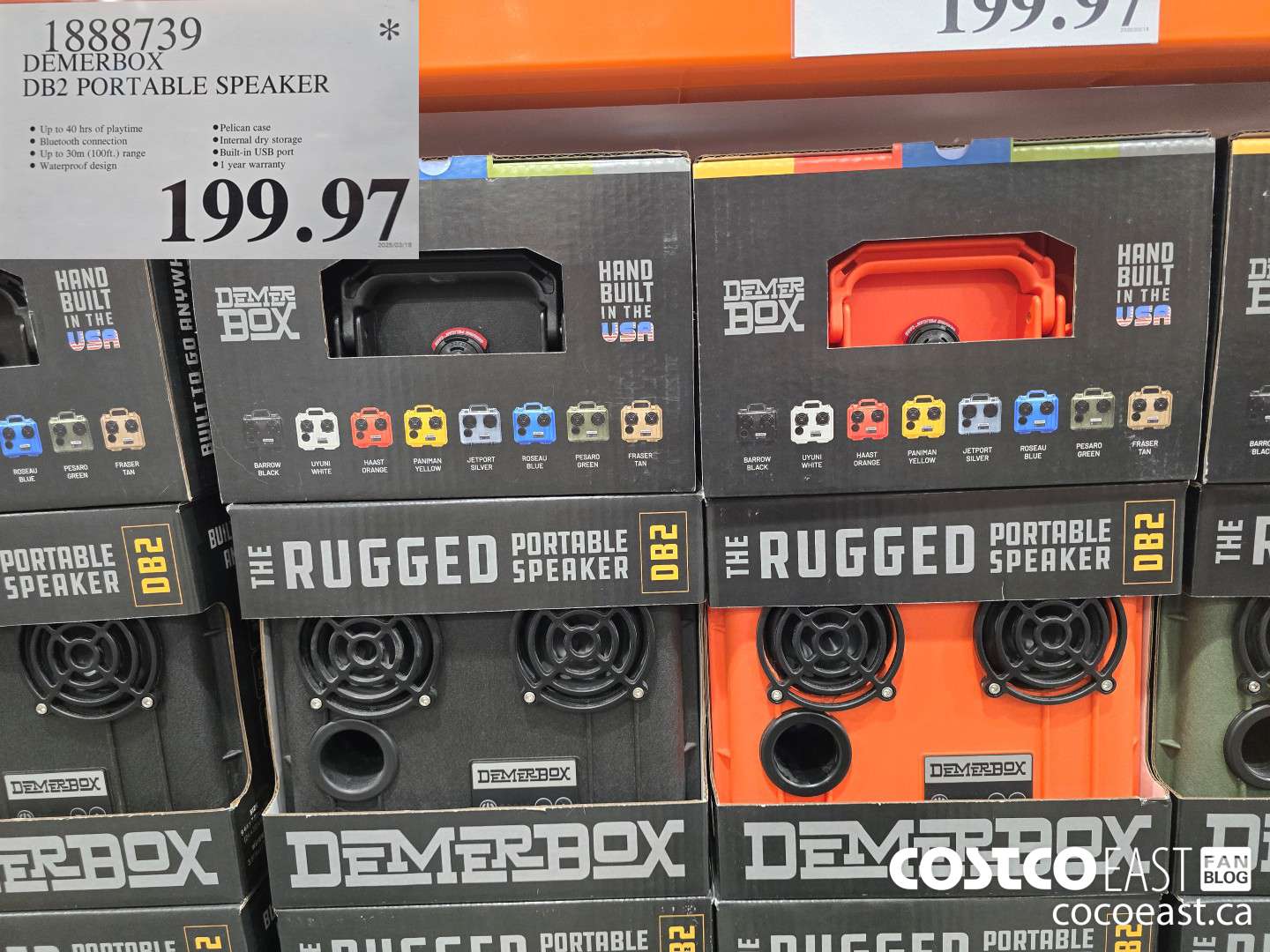 1888739 DEMERBOX DB2 PORTABLE SPEAKER $199.97