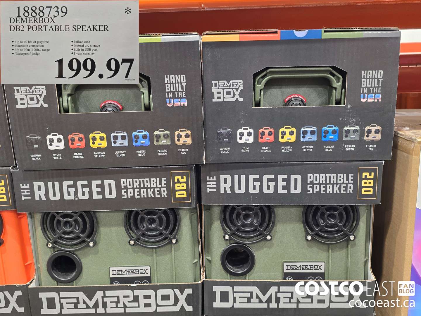 1888739 DEMERBOX DB2 PORTABLE SPEAKER $199.97