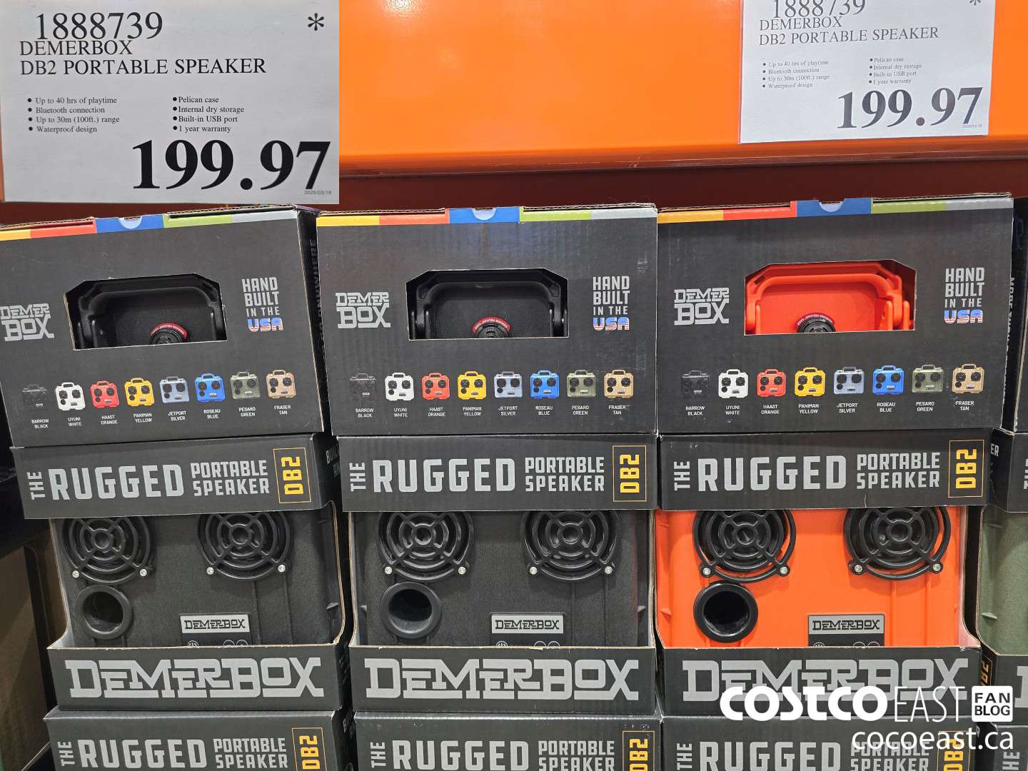 1888739 DEMERBOX DB2 PORTABLE SPEAKER $199.97