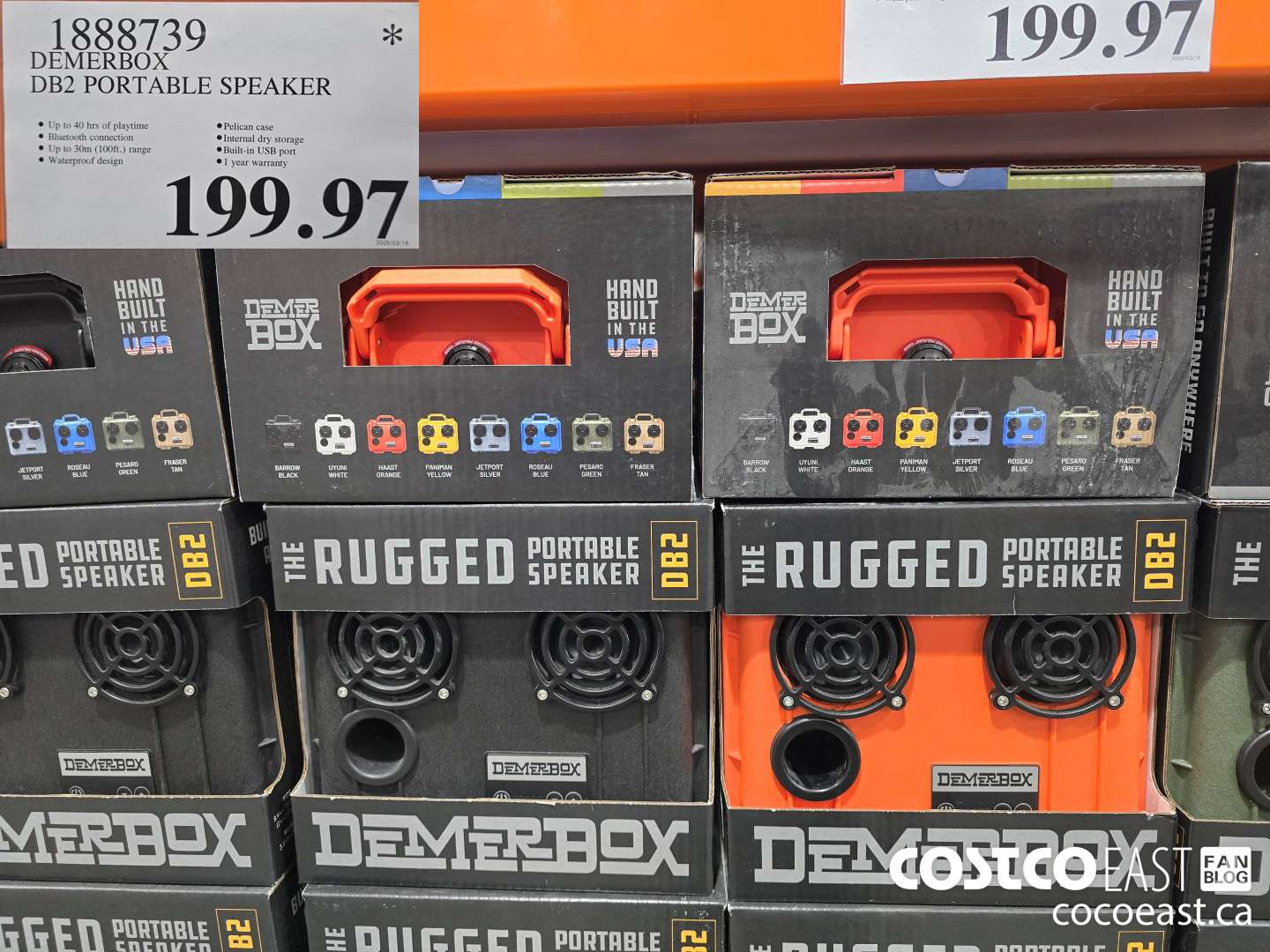 1888739 DEMERBOX DB2 PORTABLE SPEAKER $199.97