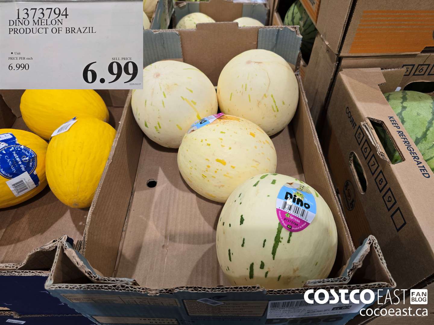 1373794 DINO MELON PRODUCT OF BRAZIL $6.99