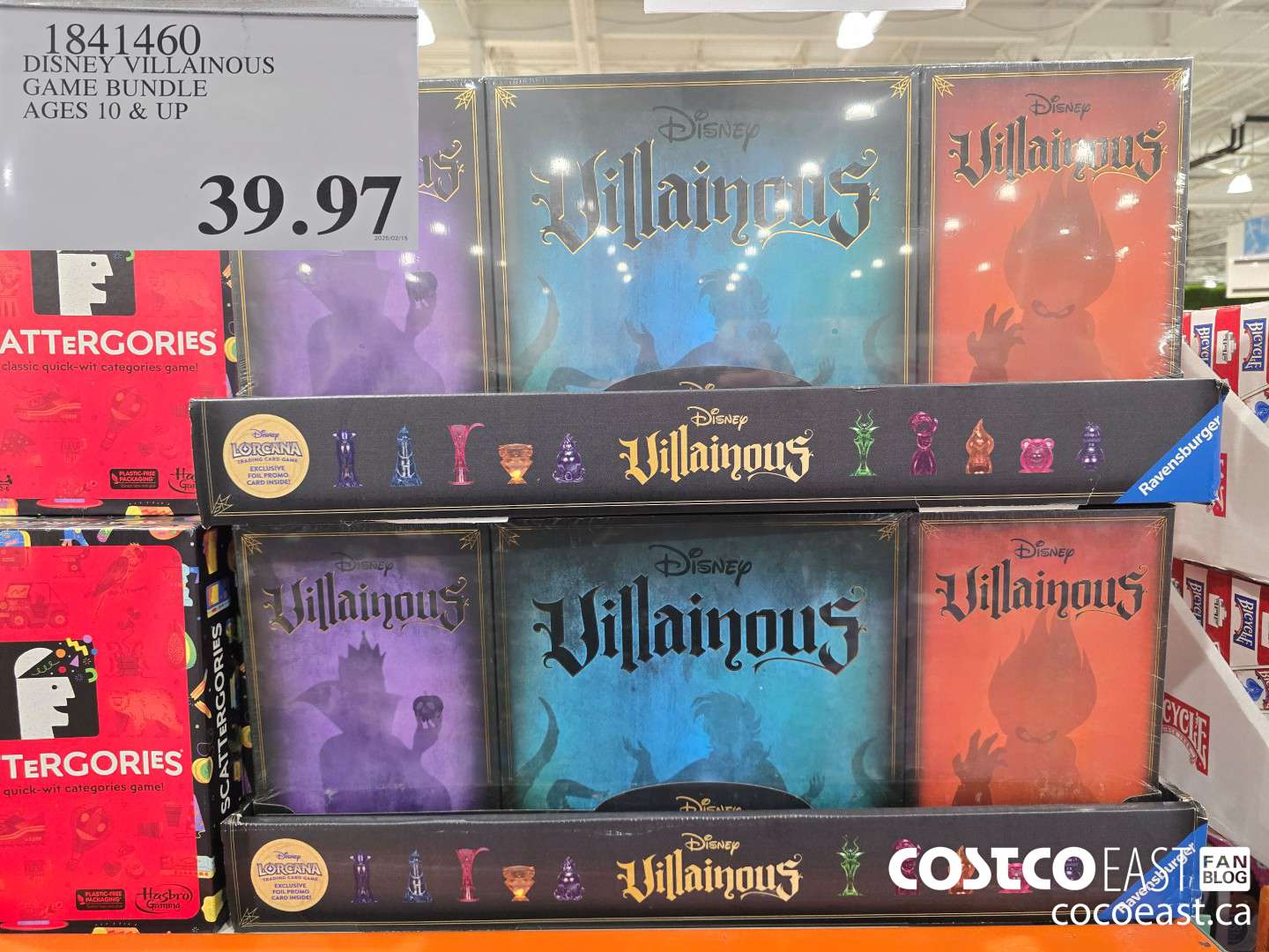 1841460 DISNEY VILLAINOUS GAME BUNDLE AGES 10 & UP $39.97
