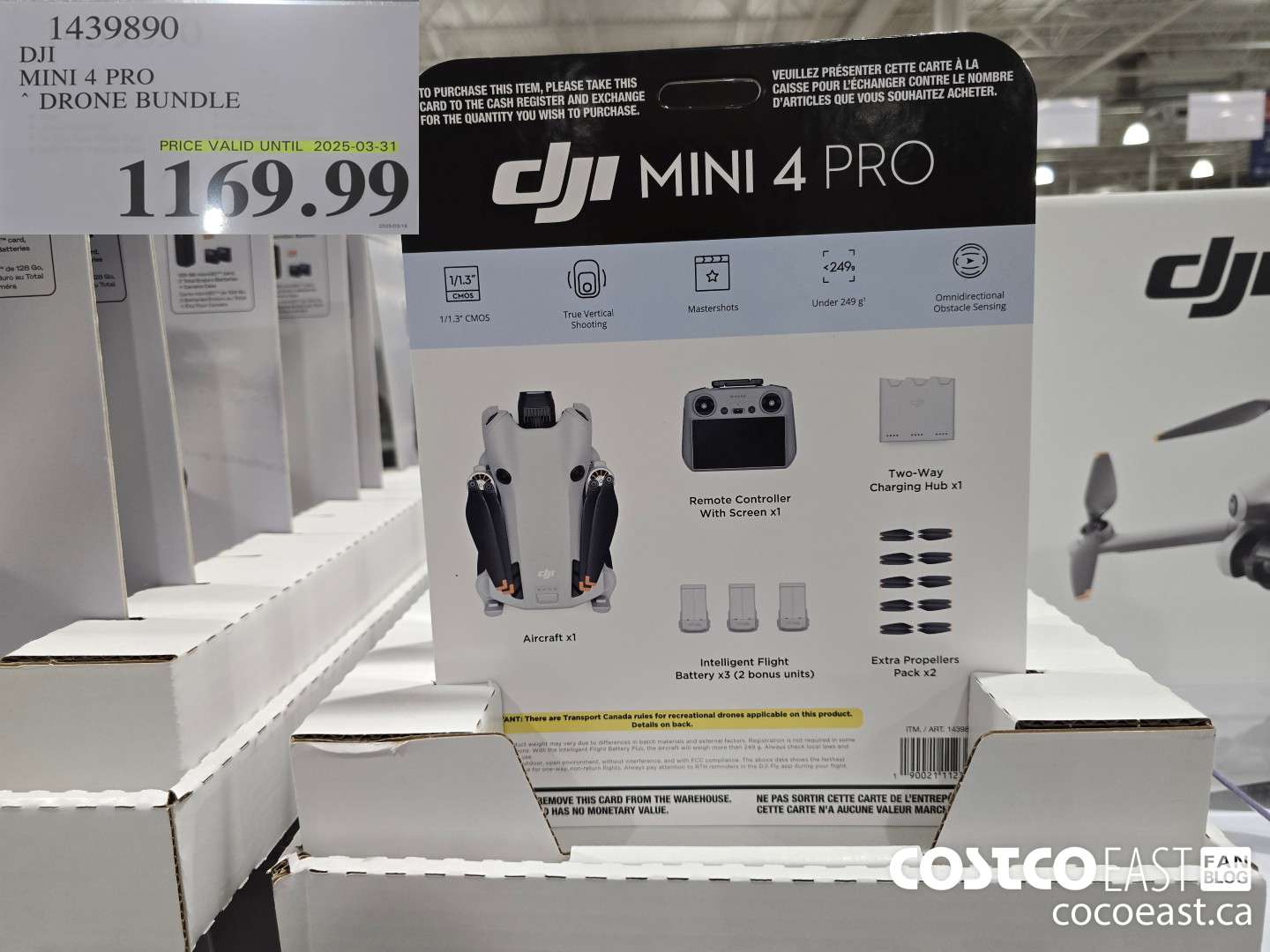 1439890 DJI MINI 4 PRO DRONE BUNDLE $1169.99