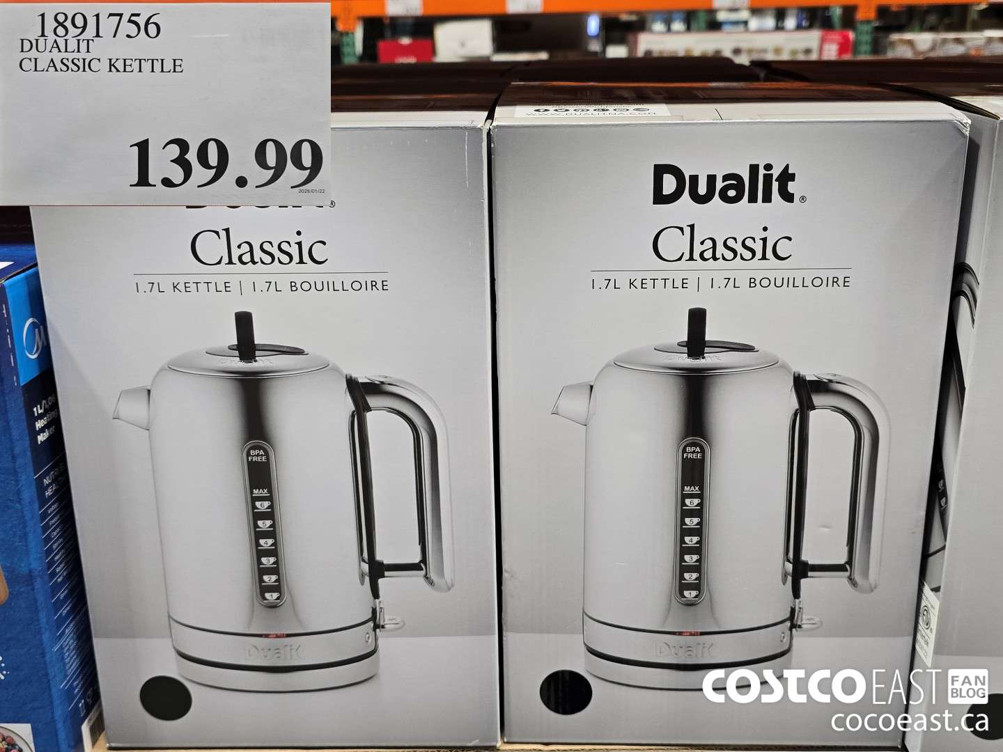 1891756 DUALIT CLASSIC KETTLE $139.99
