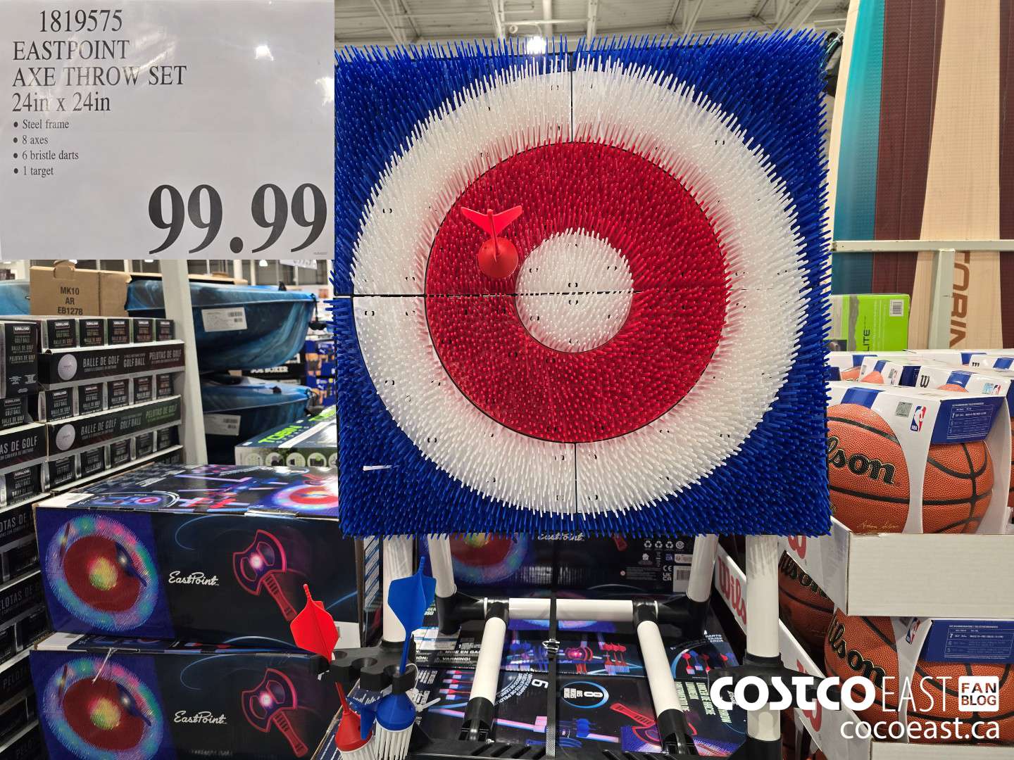 1819575 EASTPOINT AXE THROW SET 24in x 24in $99.99