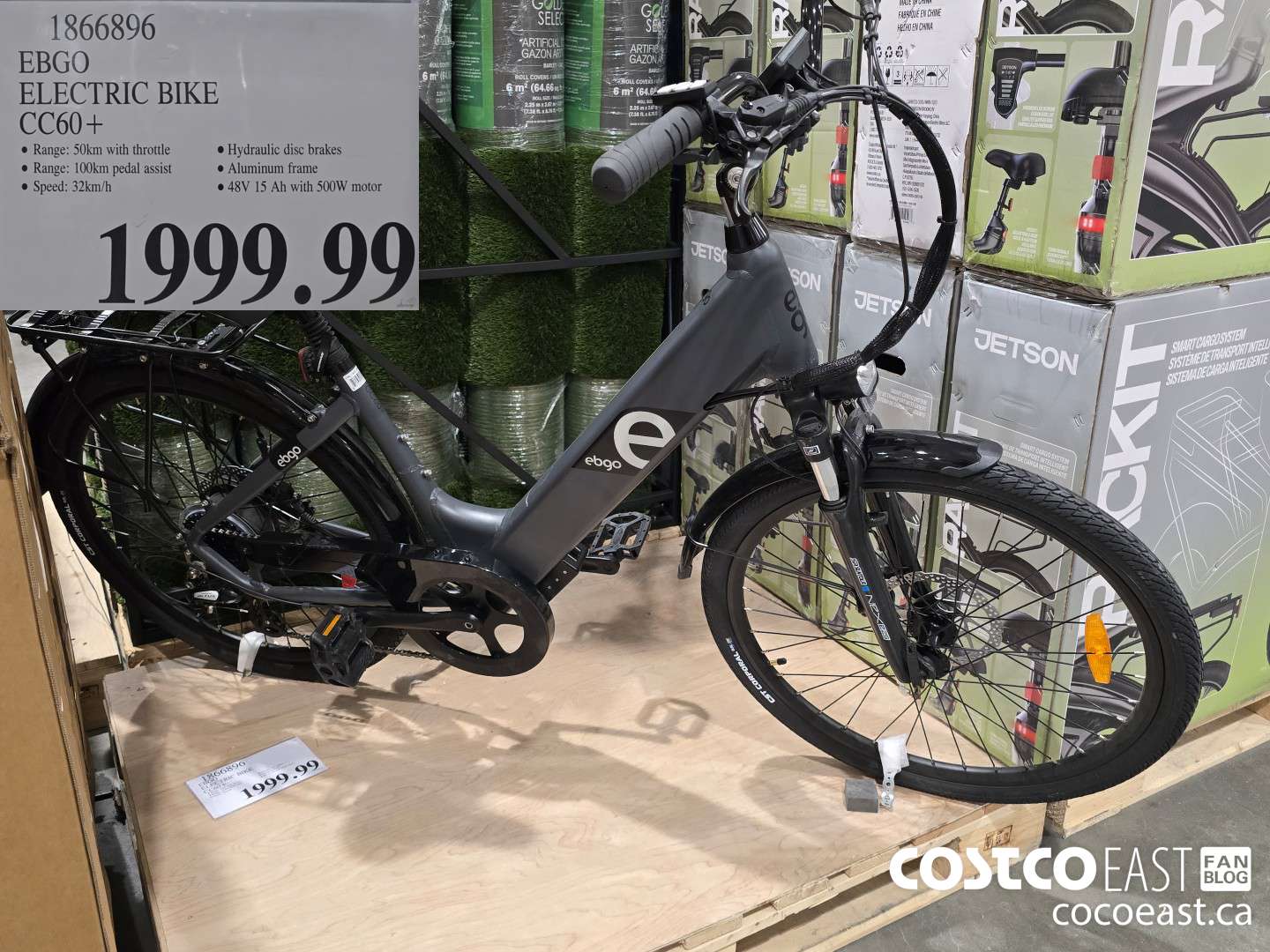 1866896 EBGO ELECTRIC BIKE CC60+ $1999.99