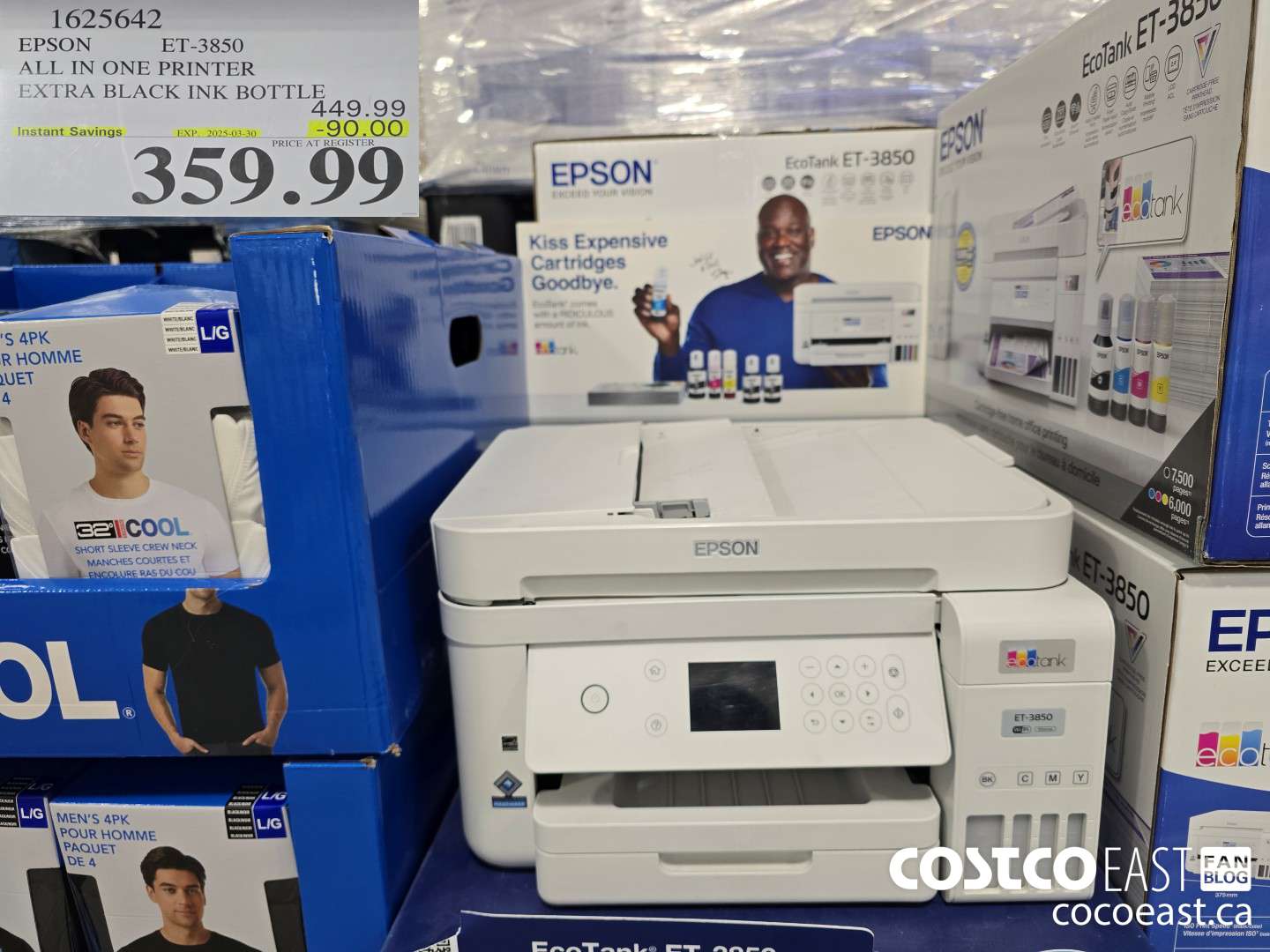 1625642 EPSON ET-3850 ALL IN ONE PRINTER EXTRA BLACK INK BOTTLE ($90.00 INSTANT SAVINGS EXPIRES ON 2025-03-30) $359.99