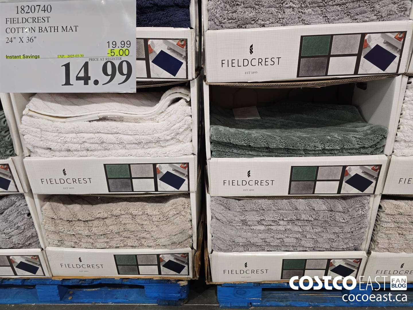 1820740 FIELDCREST SOTTON BATH MAT 24