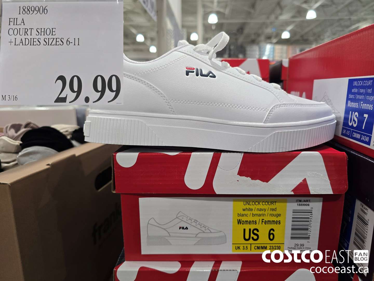 1889906 FILA COURT SHOE +LADIES SIZES 6-11 $29.99