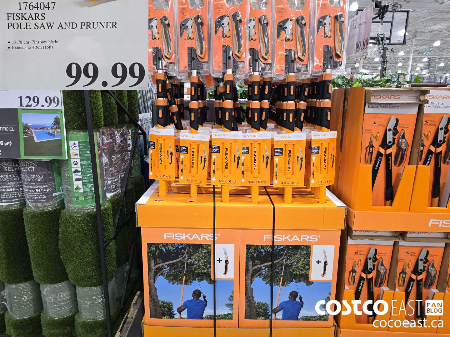 1764047 FISKARS POLE SAW AND PRUNER $99.99