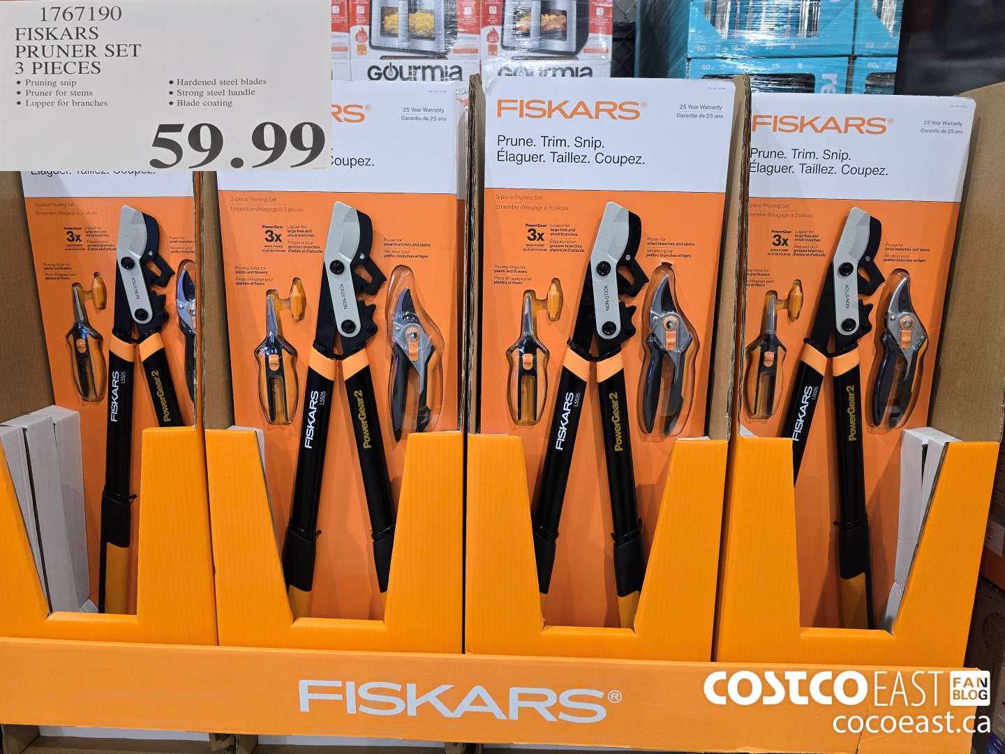 1767190 FISKARS PRUNER SET 3 PIECES $59.99
