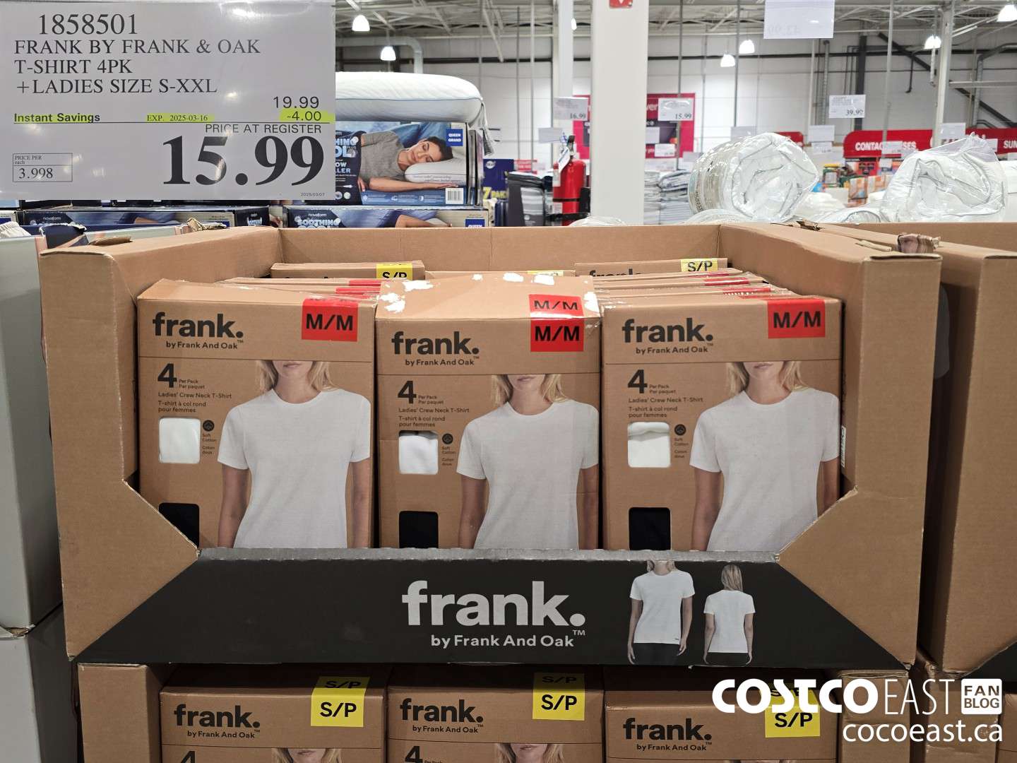 1858501 FRANK BY FRANK & OAK T-SHIRT 4PK +LADIES SIZE S-XXL ($4.00 INSTANT SAVINGS EXPIRES ON 2025-03-16) $15.99