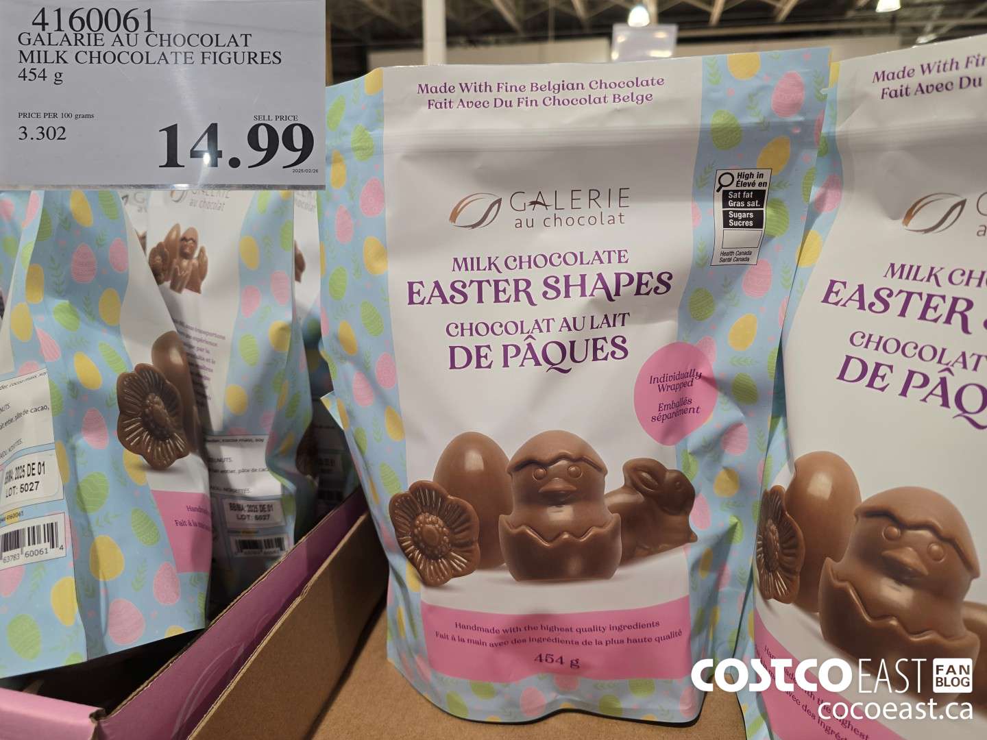 4160061 GALARIE AU CHOCOLAT MILK CHOCOLATE FIGURES 454 g $14.99