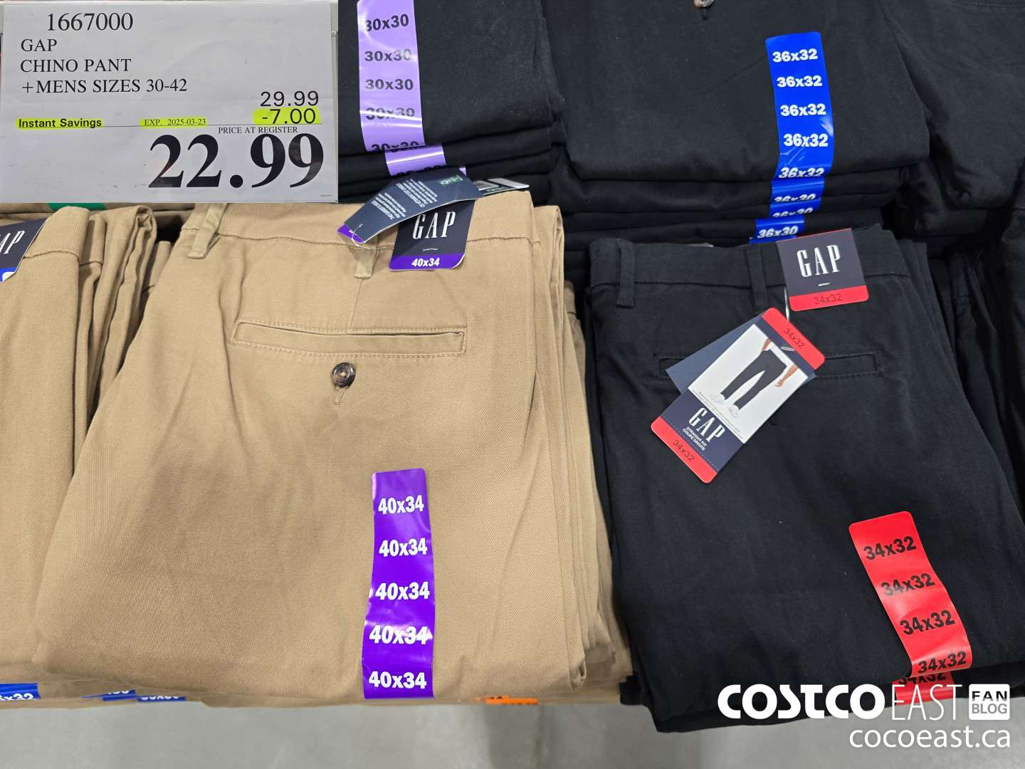 1667000 GAP CHINO PANT +MENS SIZES 30-42 ($7.00 INSTANT SAVINGS EXPIRES ON 2025-03-23) $22.99