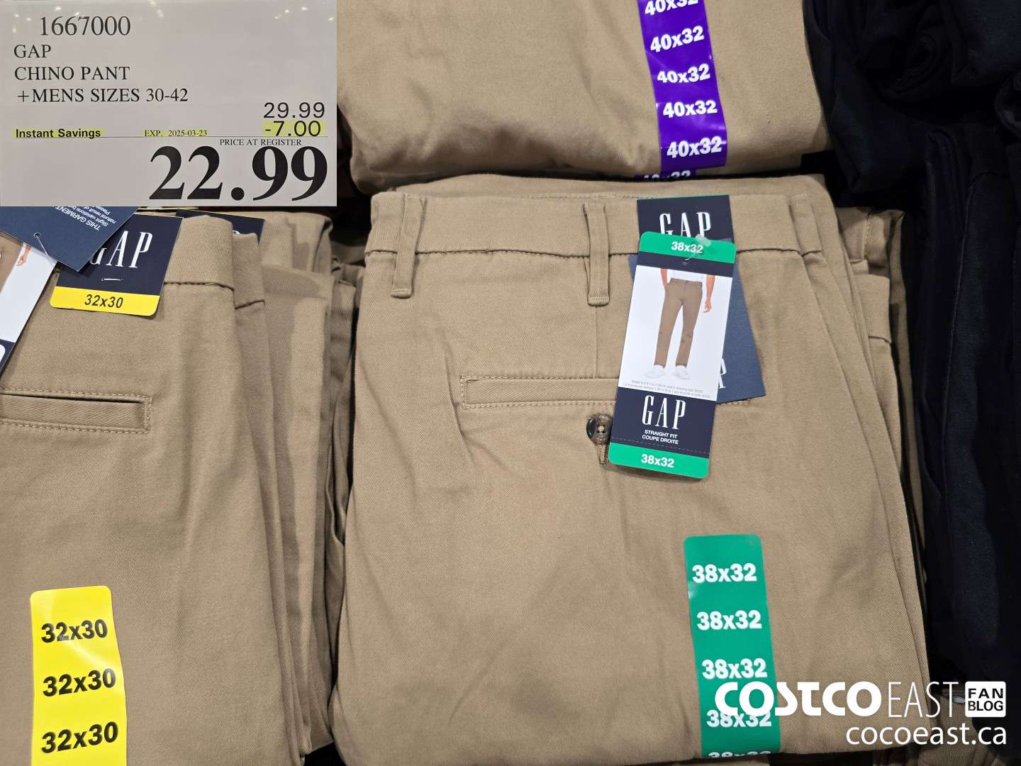 1667000 GAP CHINO PANT +MENS SIZES 30-42 ($7.00 INSTANT SAVINGS EXPIRES ON 2025-03-23) $22.99
